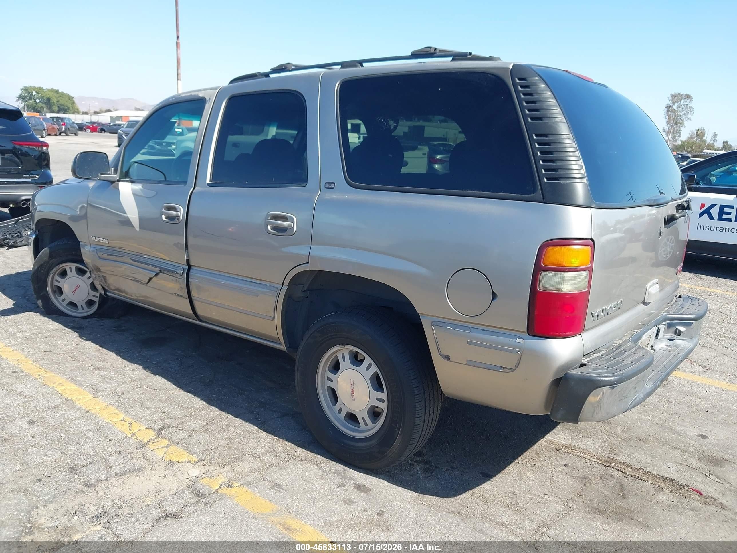 2002 Gmc Yukon Sle Beige vin: 1GKEC13V32R128679