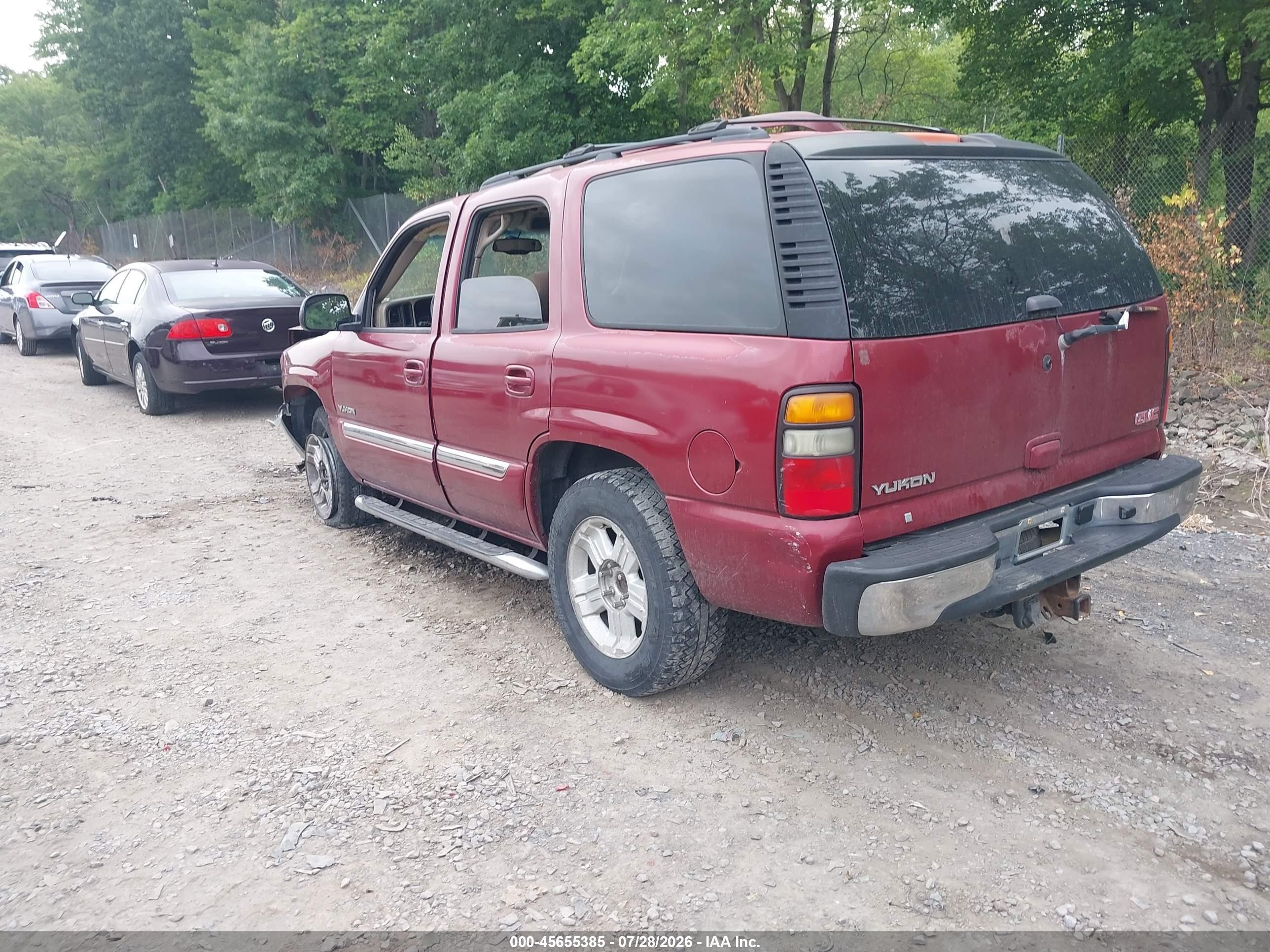 2006 Gmc Yukon Sle Maroon vin: 1GKEC13V46J115850