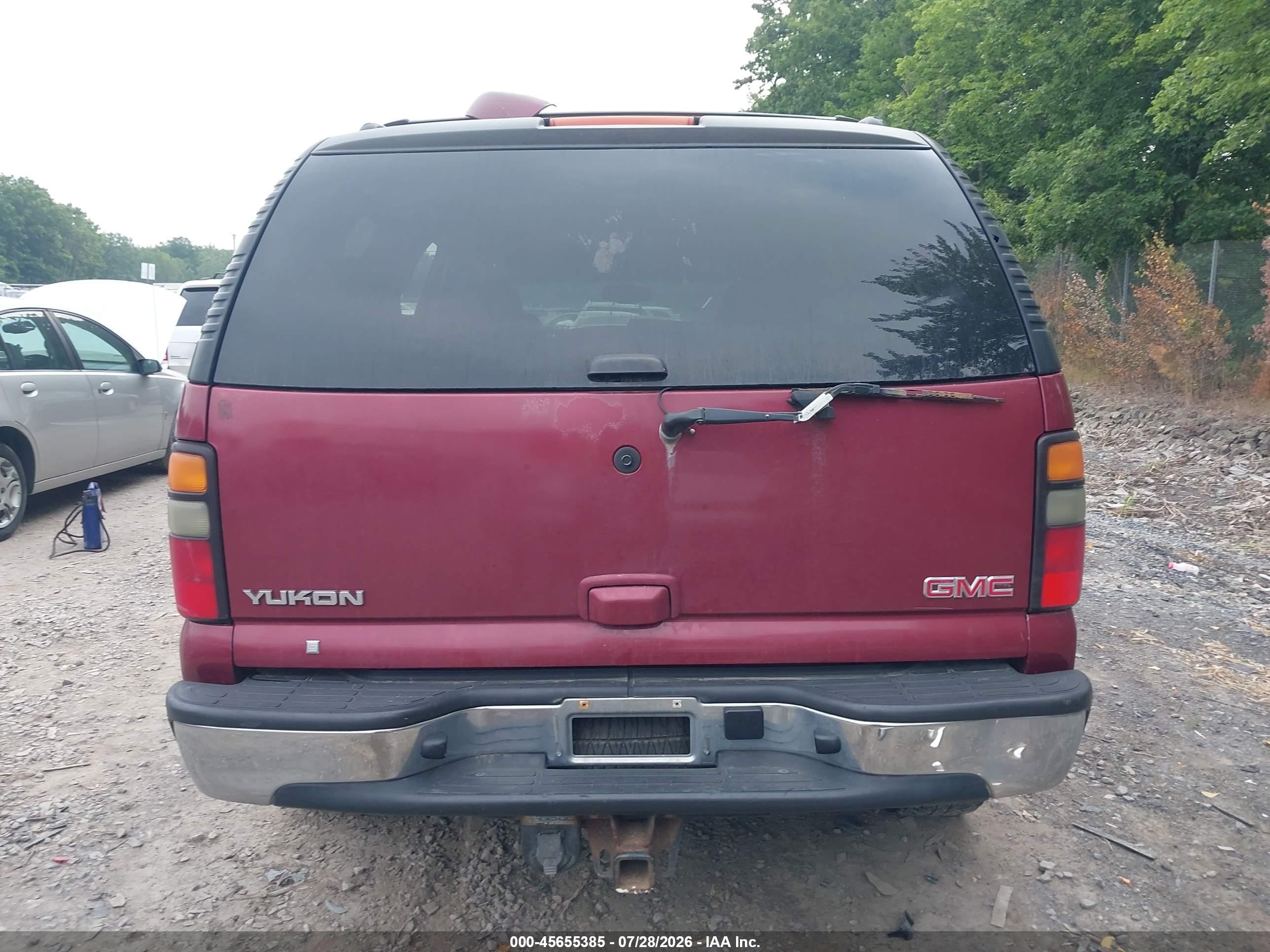 2006 Gmc Yukon Sle Maroon vin: 1GKEC13V46J115850