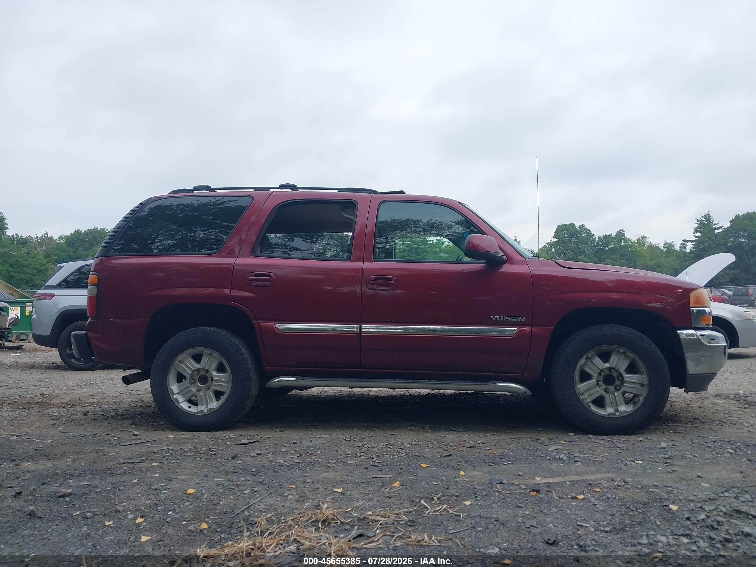 2006 Gmc Yukon Sle Maroon vin: 1GKEC13V46J115850