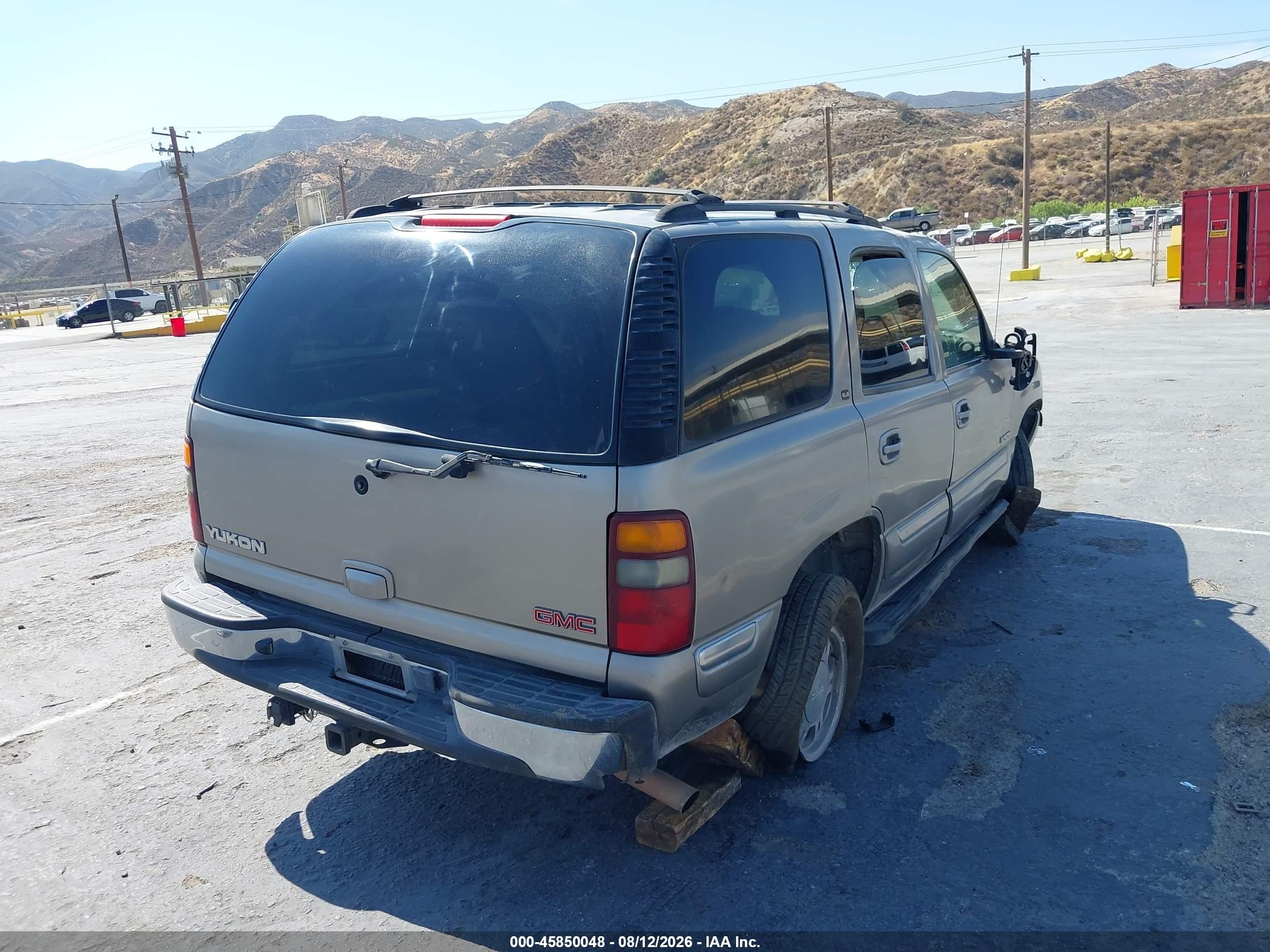 2002 Gmc Yukon Sle Tan vin: 1GKEC13V62R207201