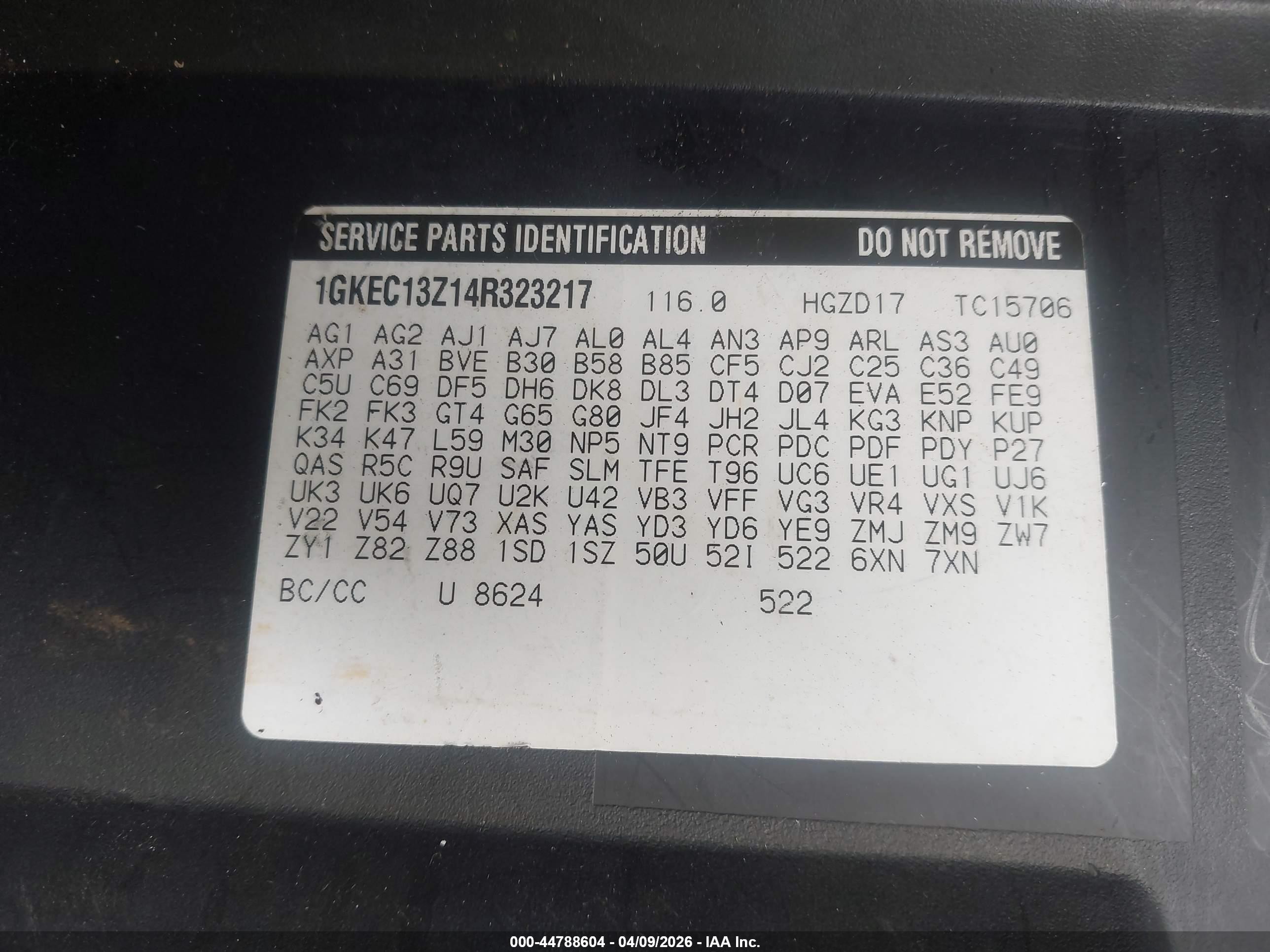 2004 Gmc Yukon Slt White vin: 1GKEC13Z14R323217