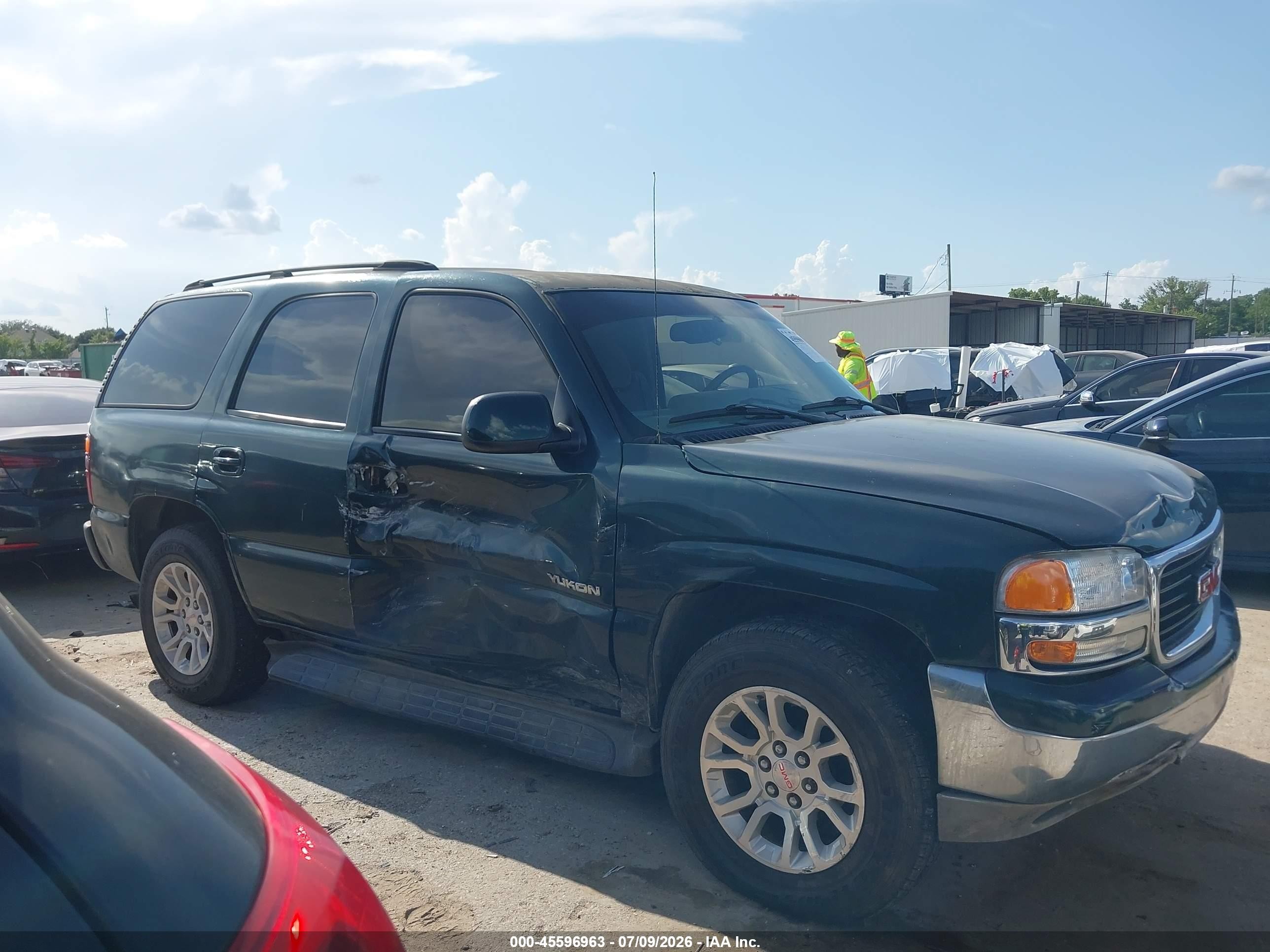 2003 Gmc Yukon Sle Зеленый vin: 1GKEC13Z63J114407