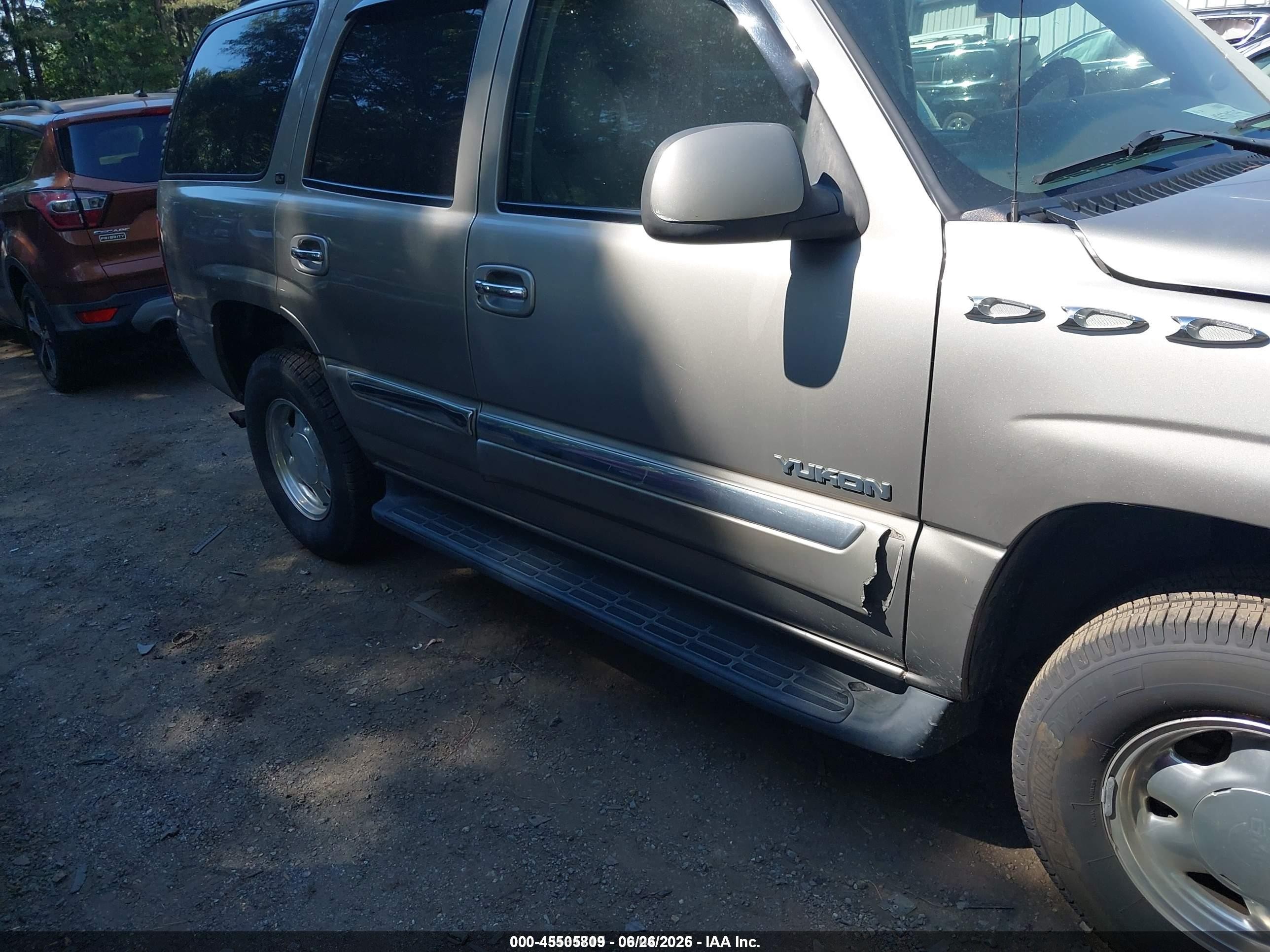 2003 Gmc Yukon Slt Gray vin: 1GKEC13ZX3R178614