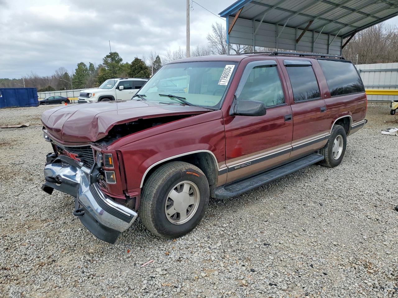 1998 Gmc Suburban C1500 Maroon vin: 1GKEC16R0WJ726781
