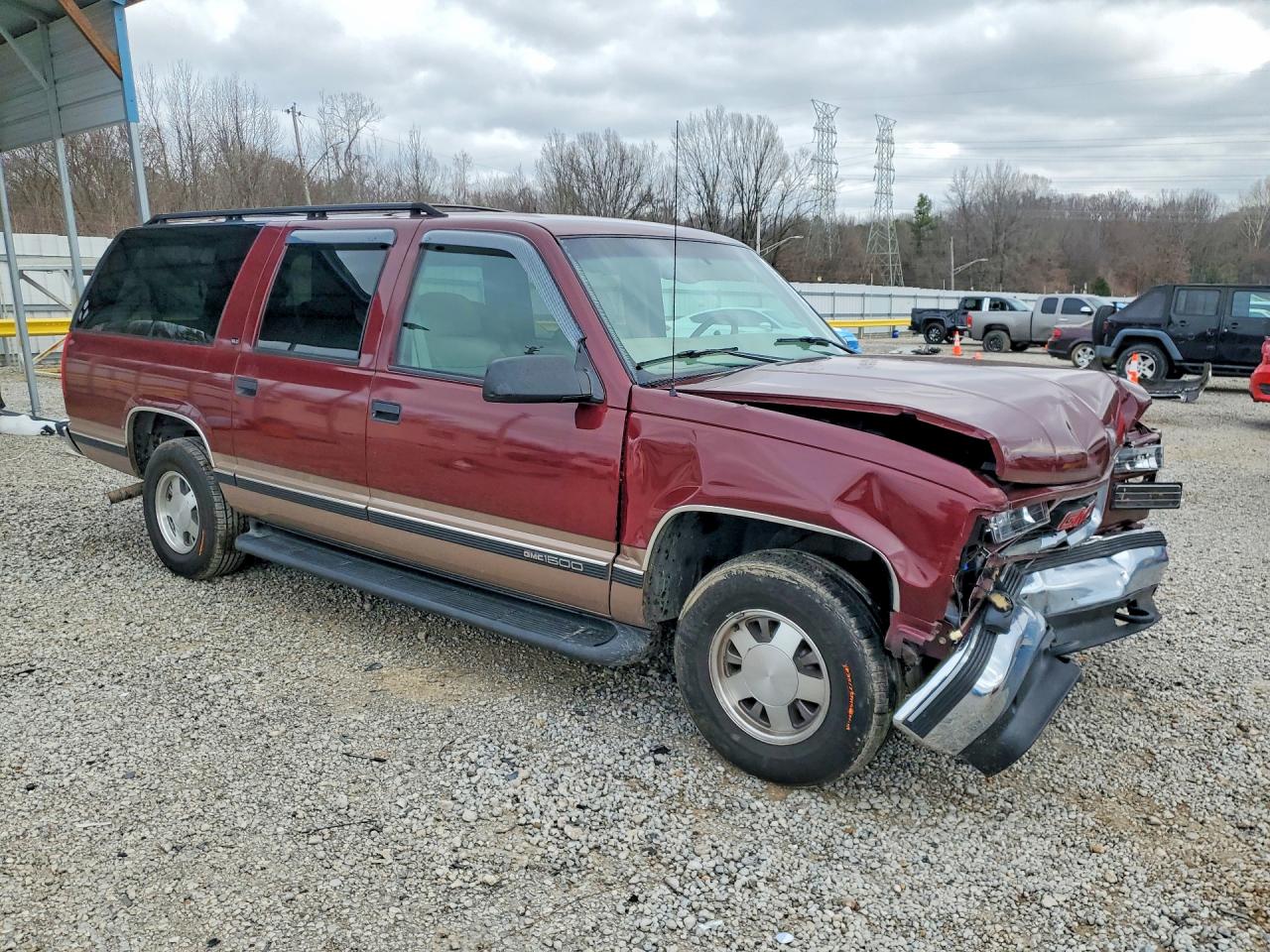 1998 Gmc Suburban C1500 Maroon vin: 1GKEC16R0WJ726781