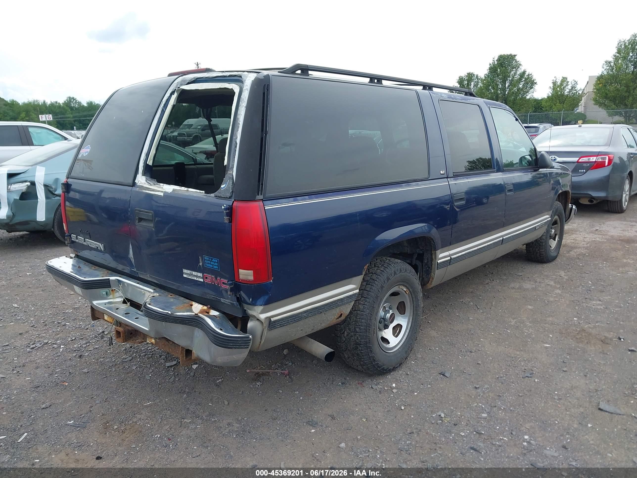 1999 Gmc Suburban Slt Gm Buypower Blue vin: 1GKEC16R0XJ739032