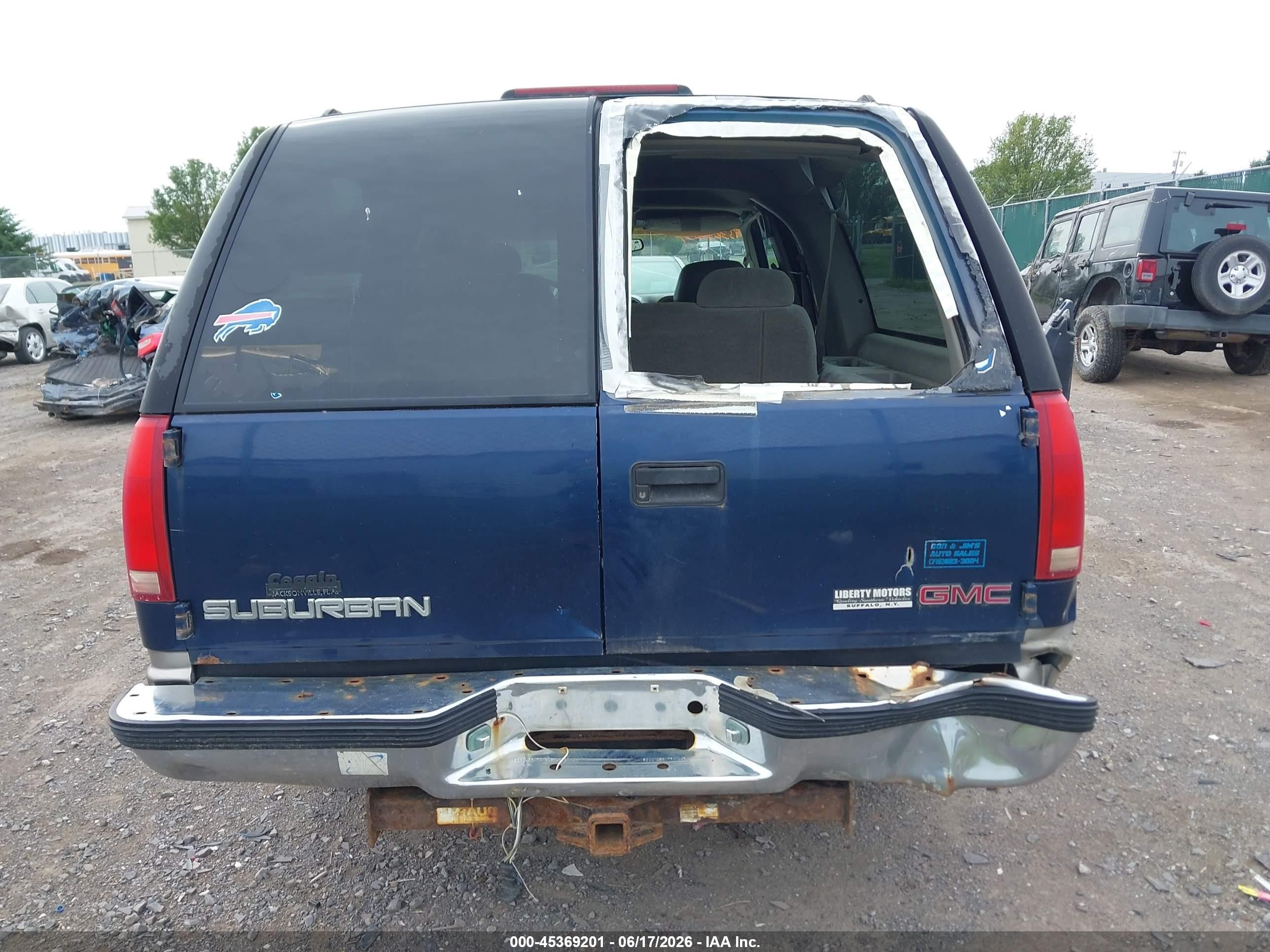 1999 Gmc Suburban Slt Gm Buypower Blue vin: 1GKEC16R0XJ739032
