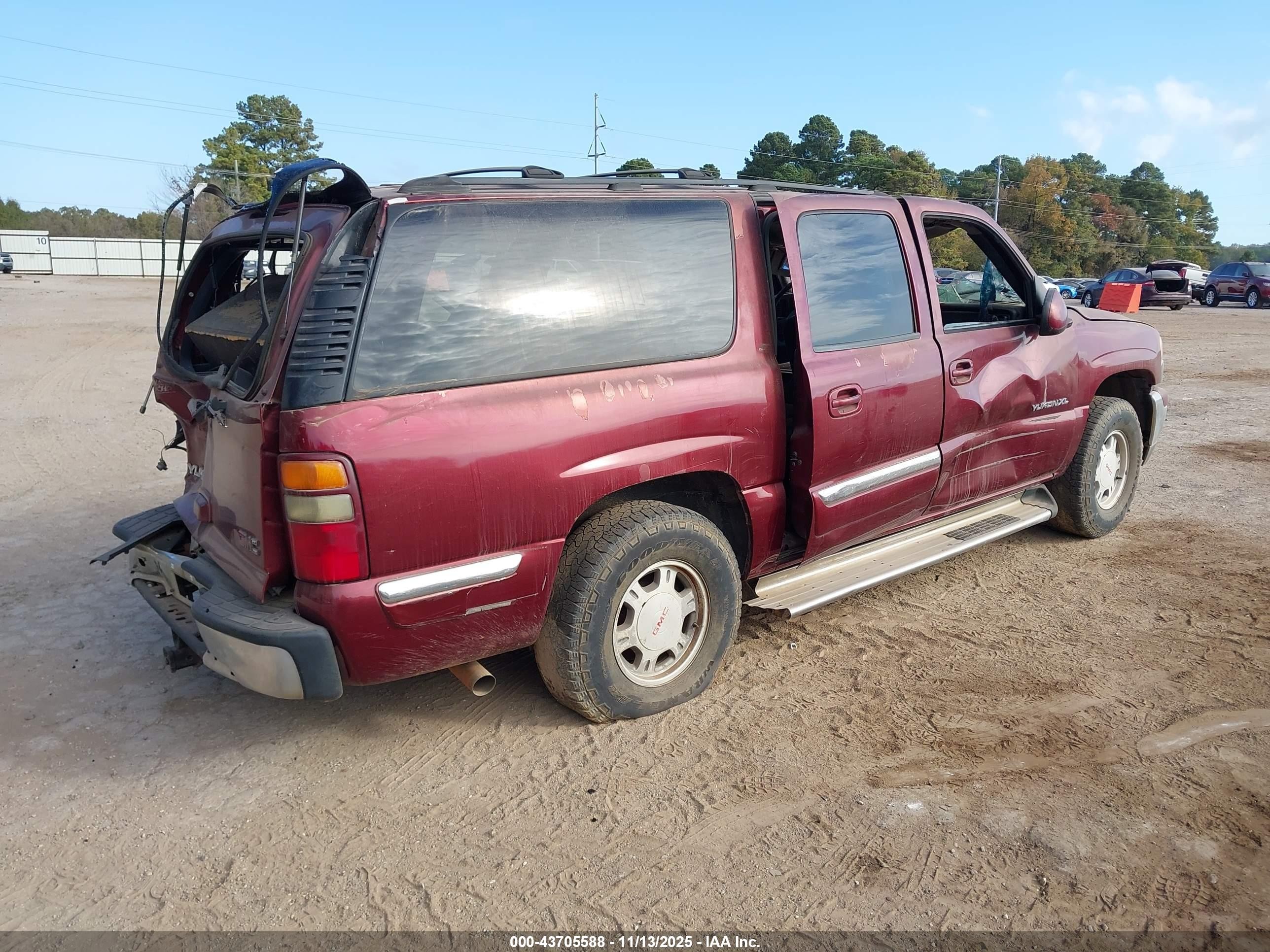 2002 Gmc Yukon Xl 1500 Sle Темно-бордовый vin: 1GKEC16Z12J192121