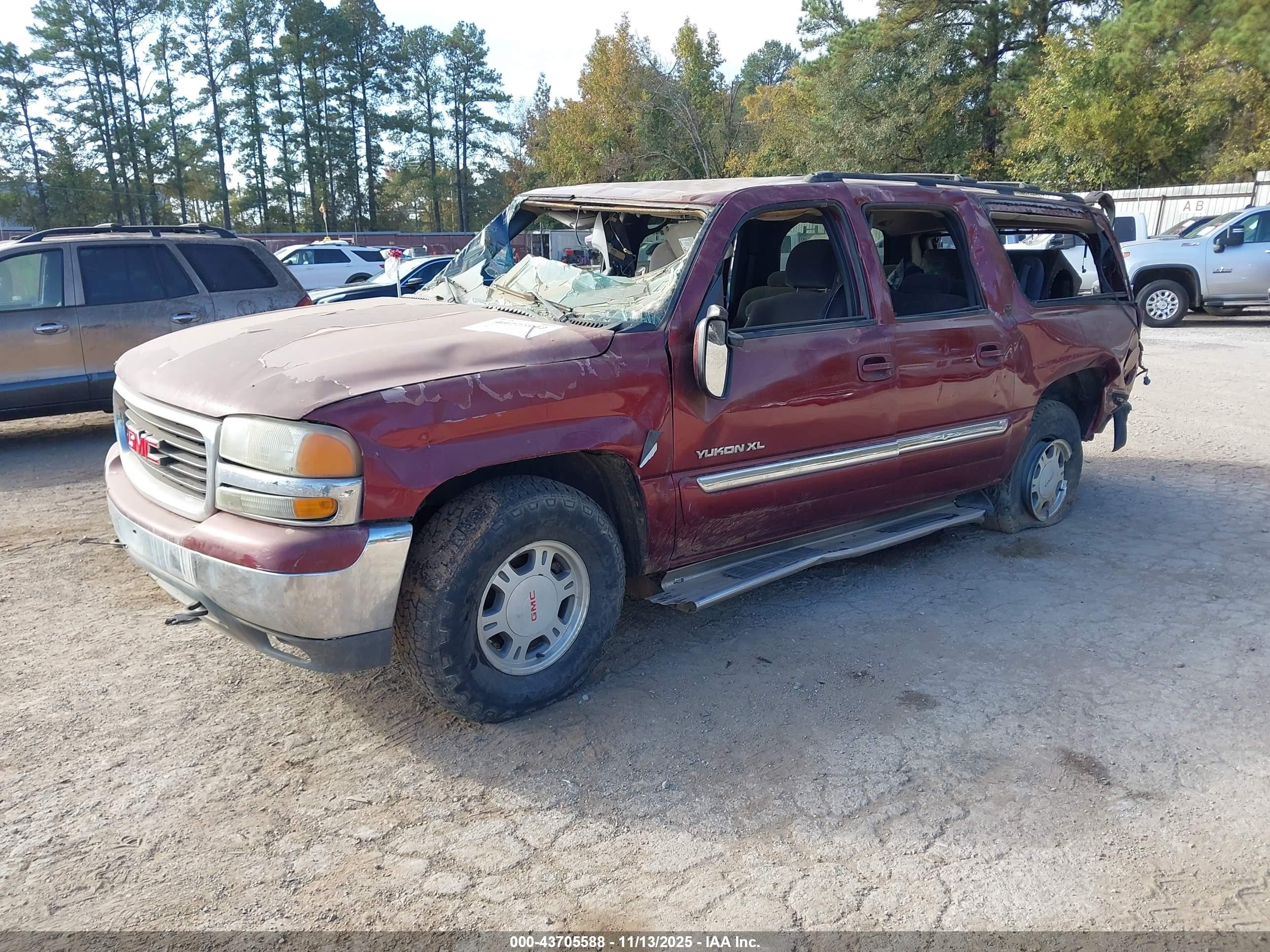 2002 Gmc Yukon Xl 1500 Sle Темно-бордовый vin: 1GKEC16Z12J192121