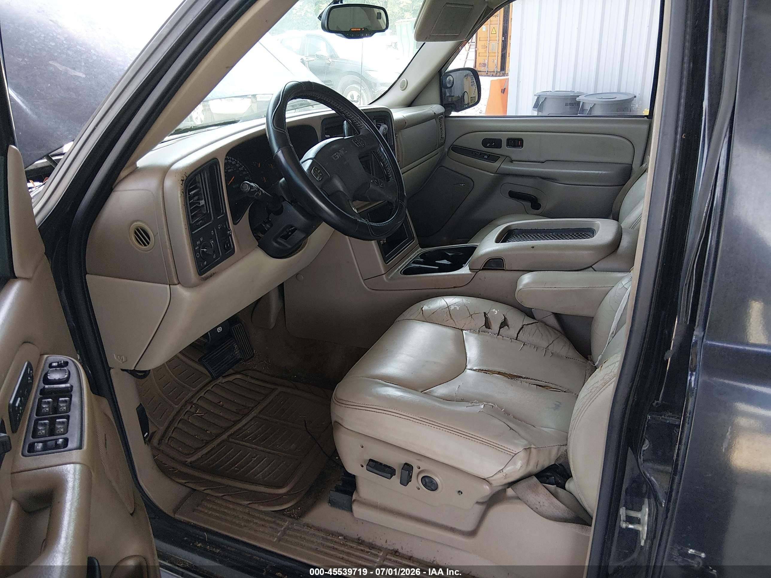 2005 Gmc Yukon Xl 1500 Slt Black vin: 1GKEC16Z15J156630