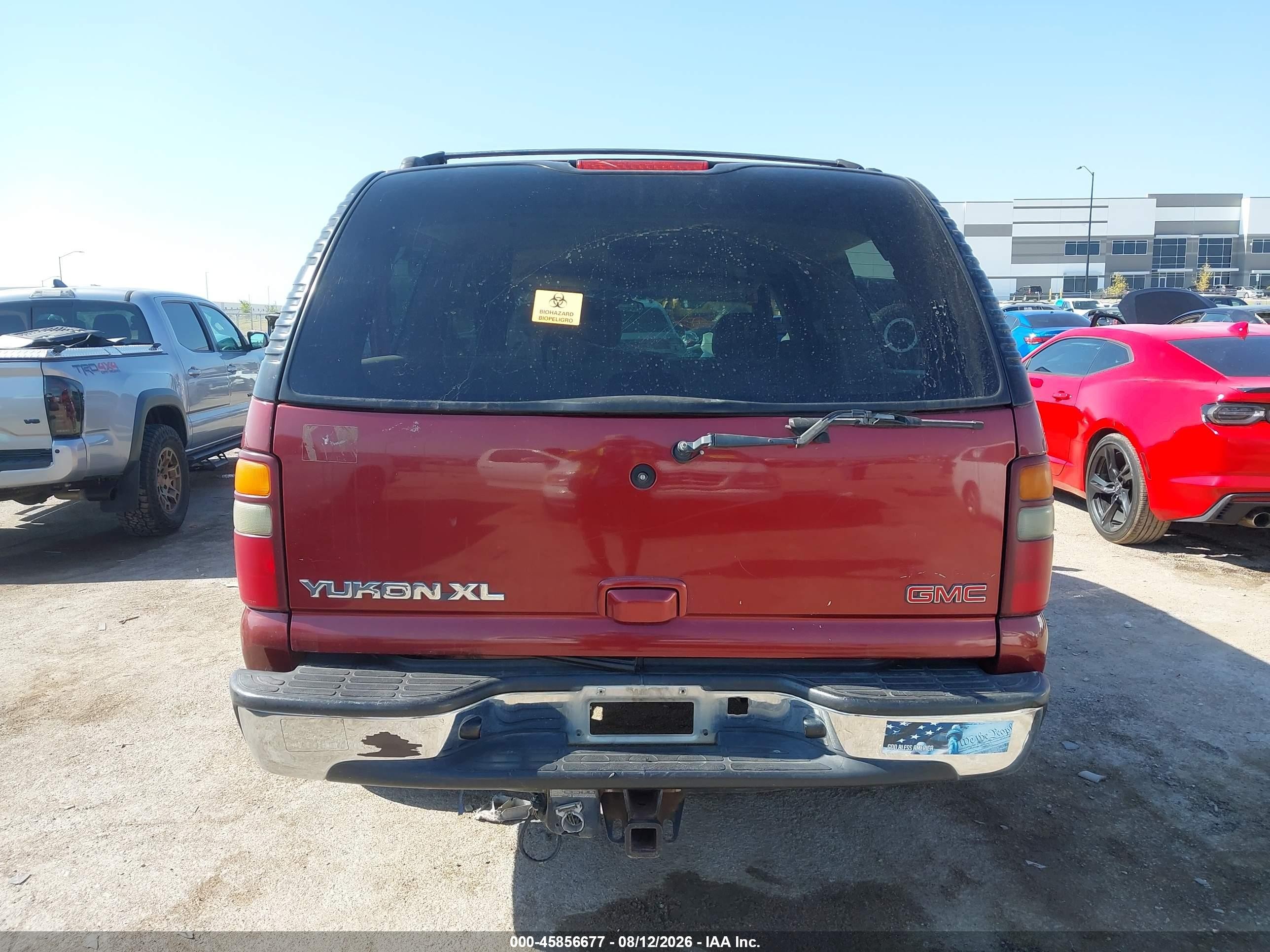 2002 Gmc Yukon Xl 1500 Slt Red vin: 1GKEC16Z22J255758