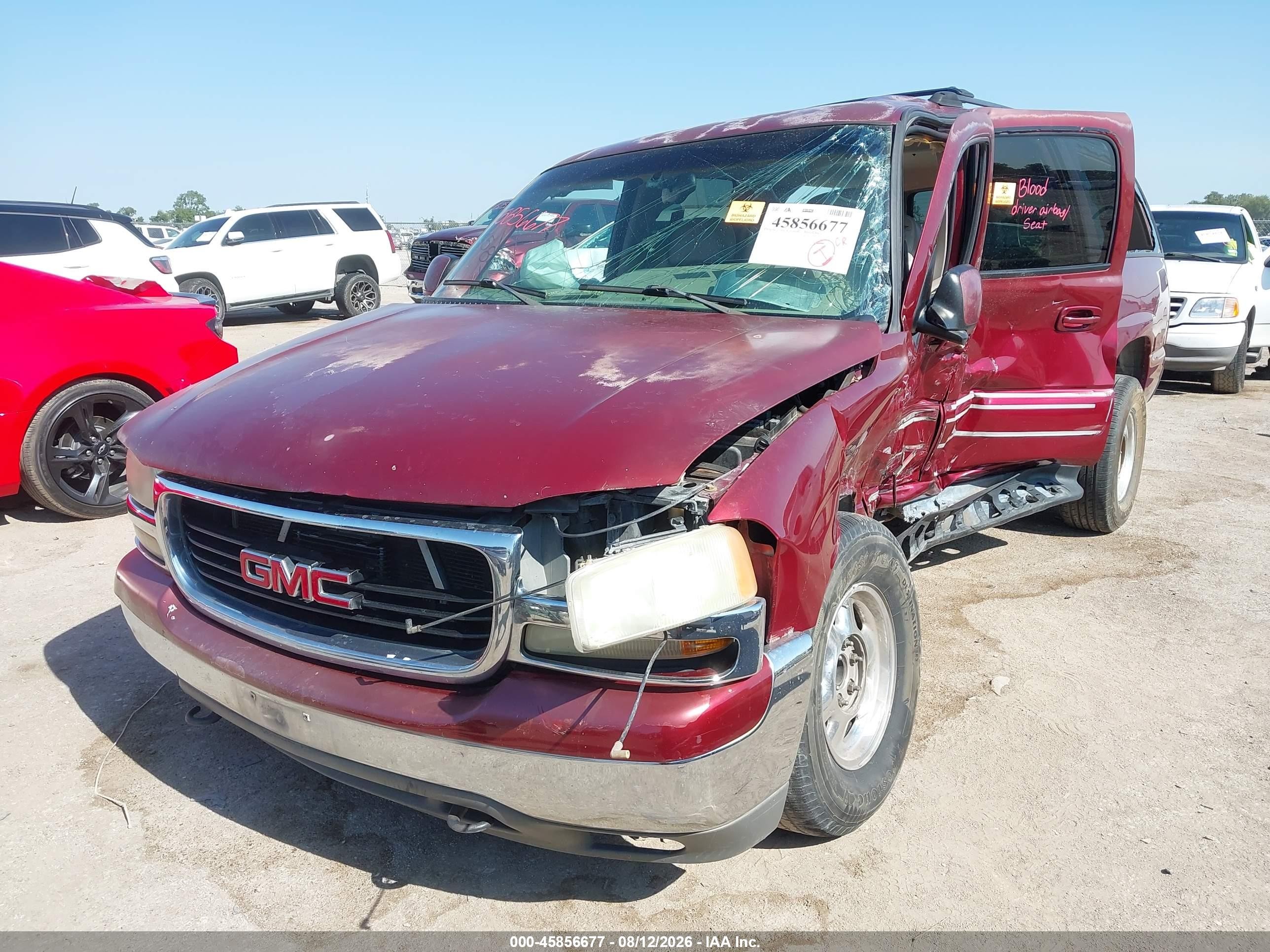 2002 Gmc Yukon Xl 1500 Slt Red vin: 1GKEC16Z22J255758