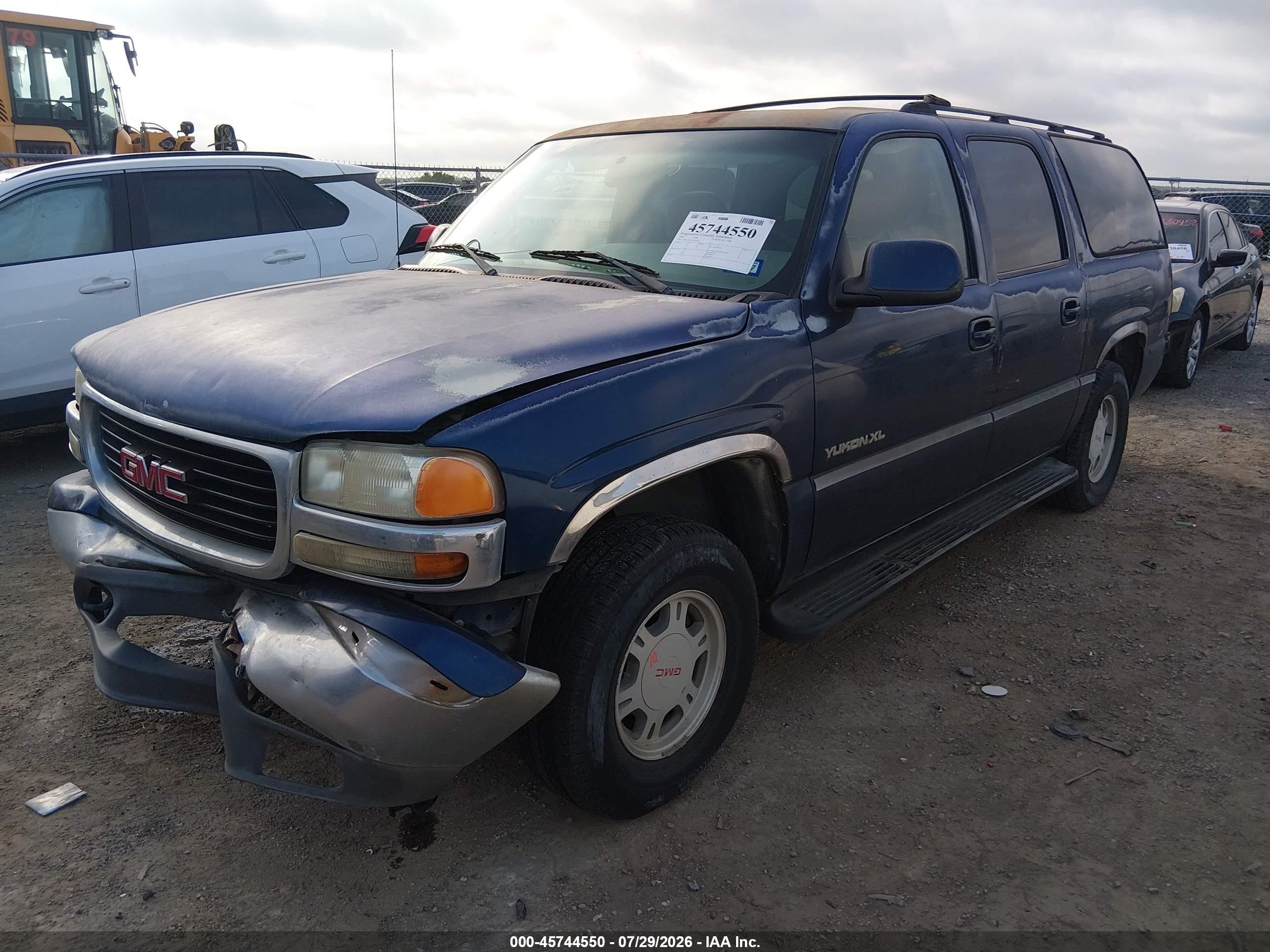 2002 Gmc Yukon Xl 1500 Sle Blue vin: 1GKEC16Z72J130268