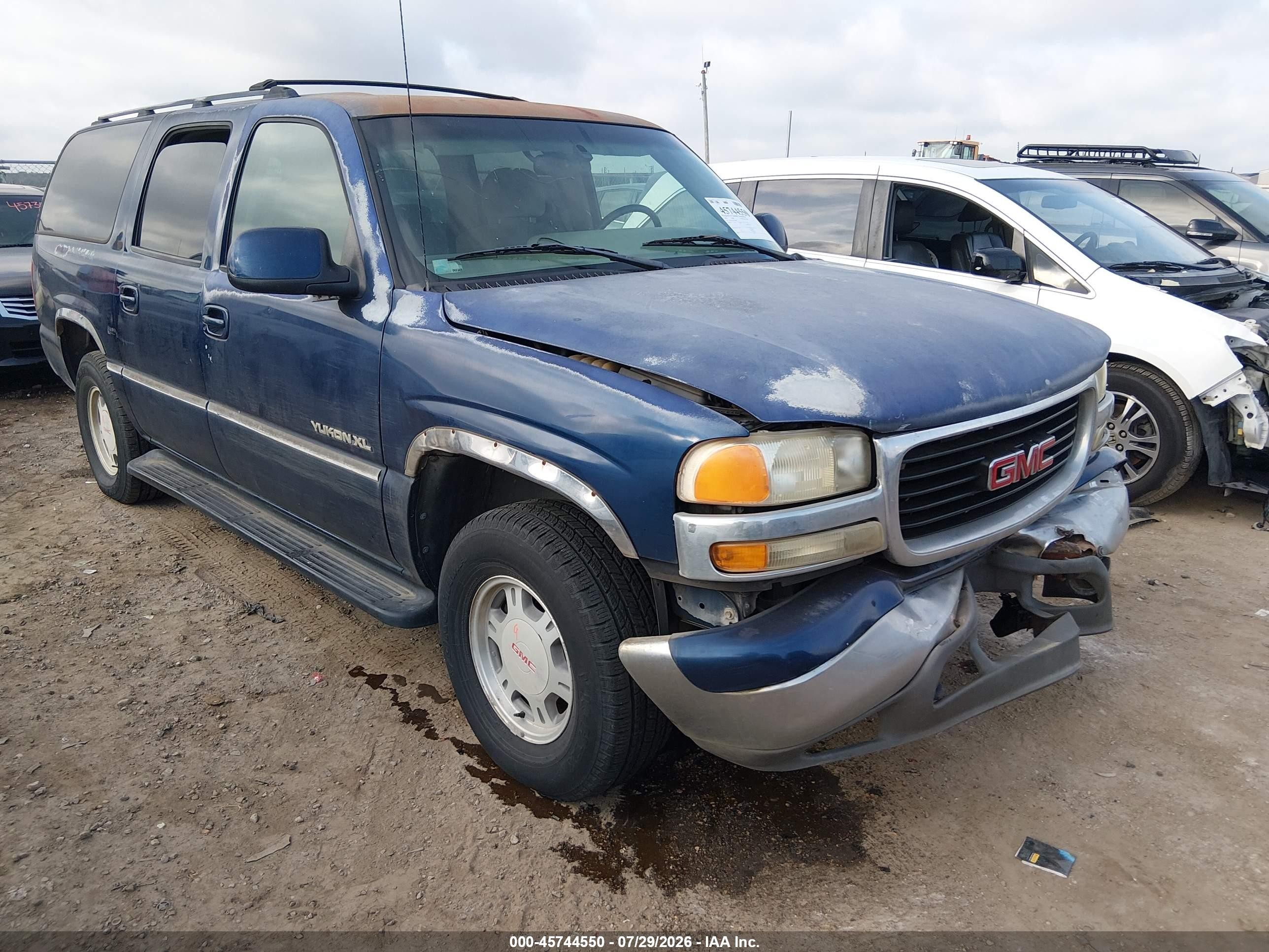 2002 Gmc Yukon Xl 1500 Sle Blue vin: 1GKEC16Z72J130268
