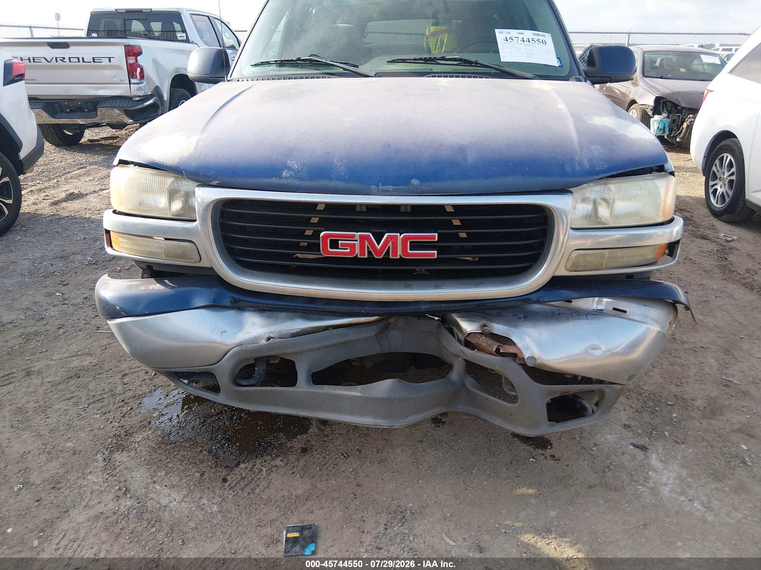 2002 Gmc Yukon Xl 1500 Sle Blue vin: 1GKEC16Z72J130268