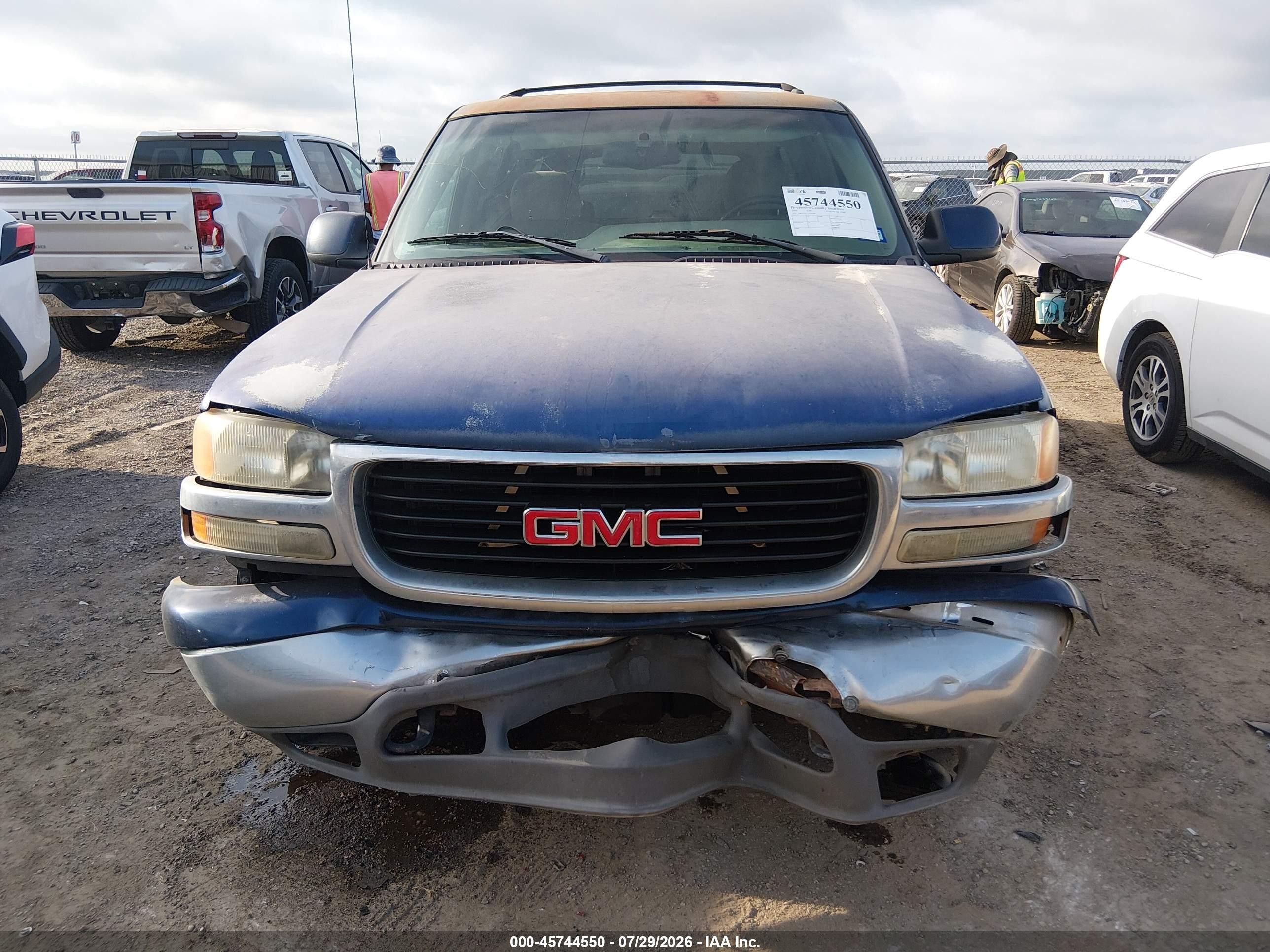 2002 Gmc Yukon Xl 1500 Sle Blue vin: 1GKEC16Z72J130268