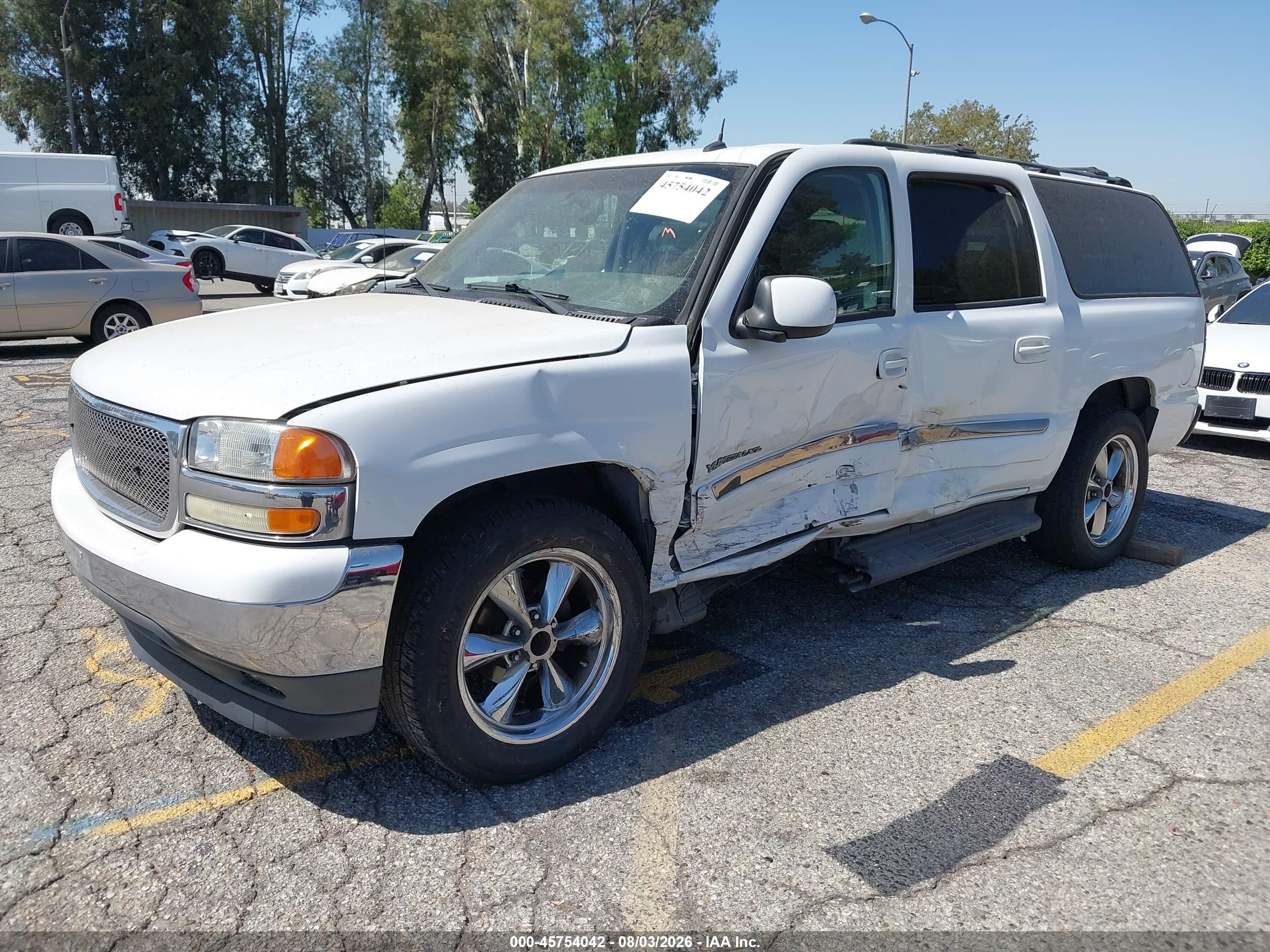 2005 Gmc Yukon Xl 1500 Sle White vin: 1GKEC16Z75J109215