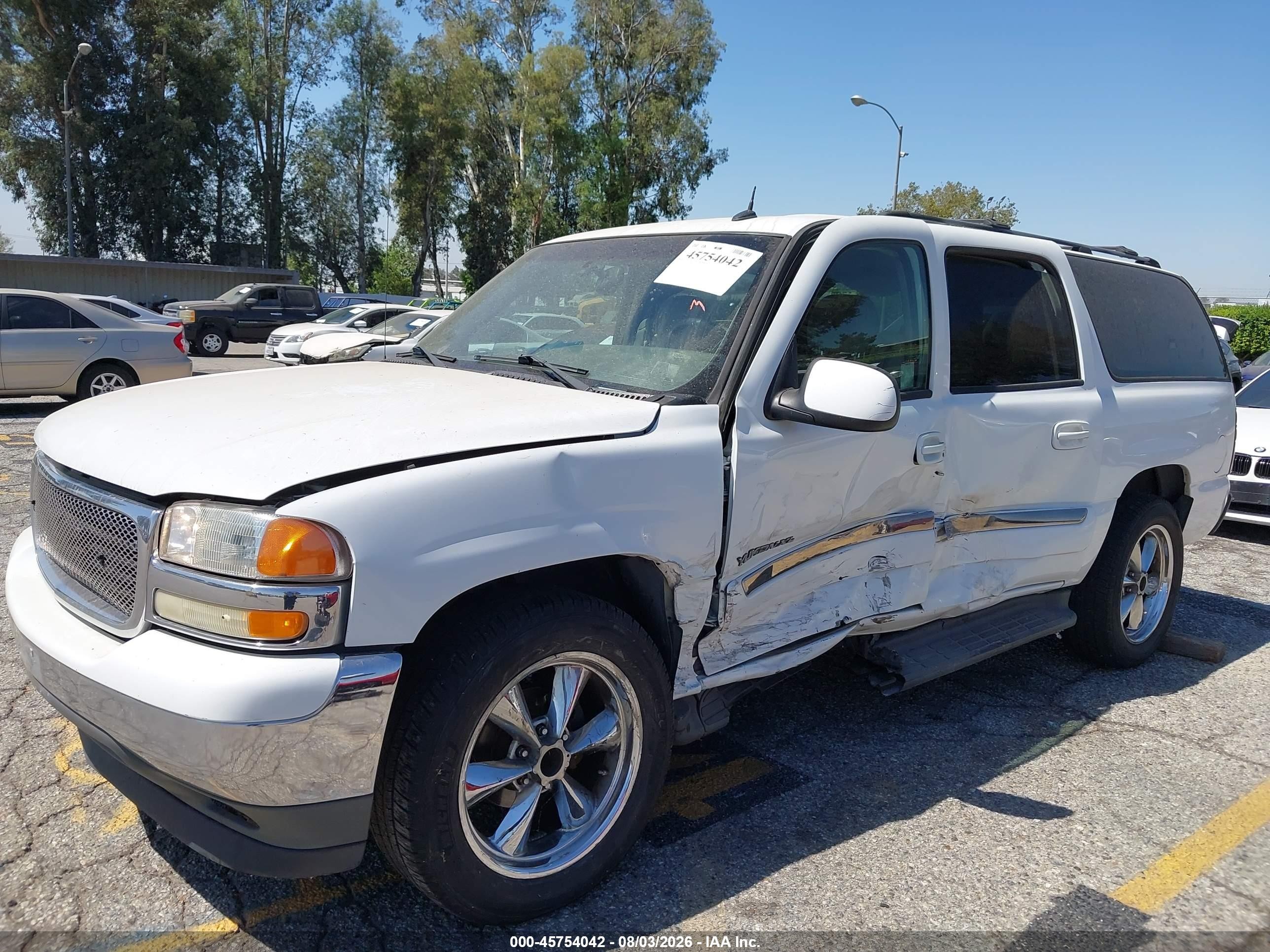 2005 Gmc Yukon Xl 1500 Sle White vin: 1GKEC16Z75J109215