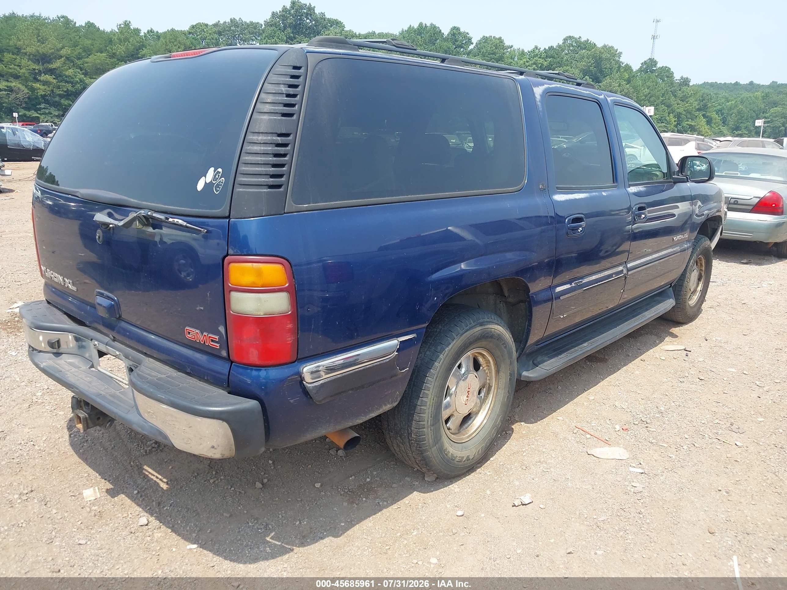 2002 Gmc Yukon Xl 1500 Slt Blue vin: 1GKEC16ZX2J219915