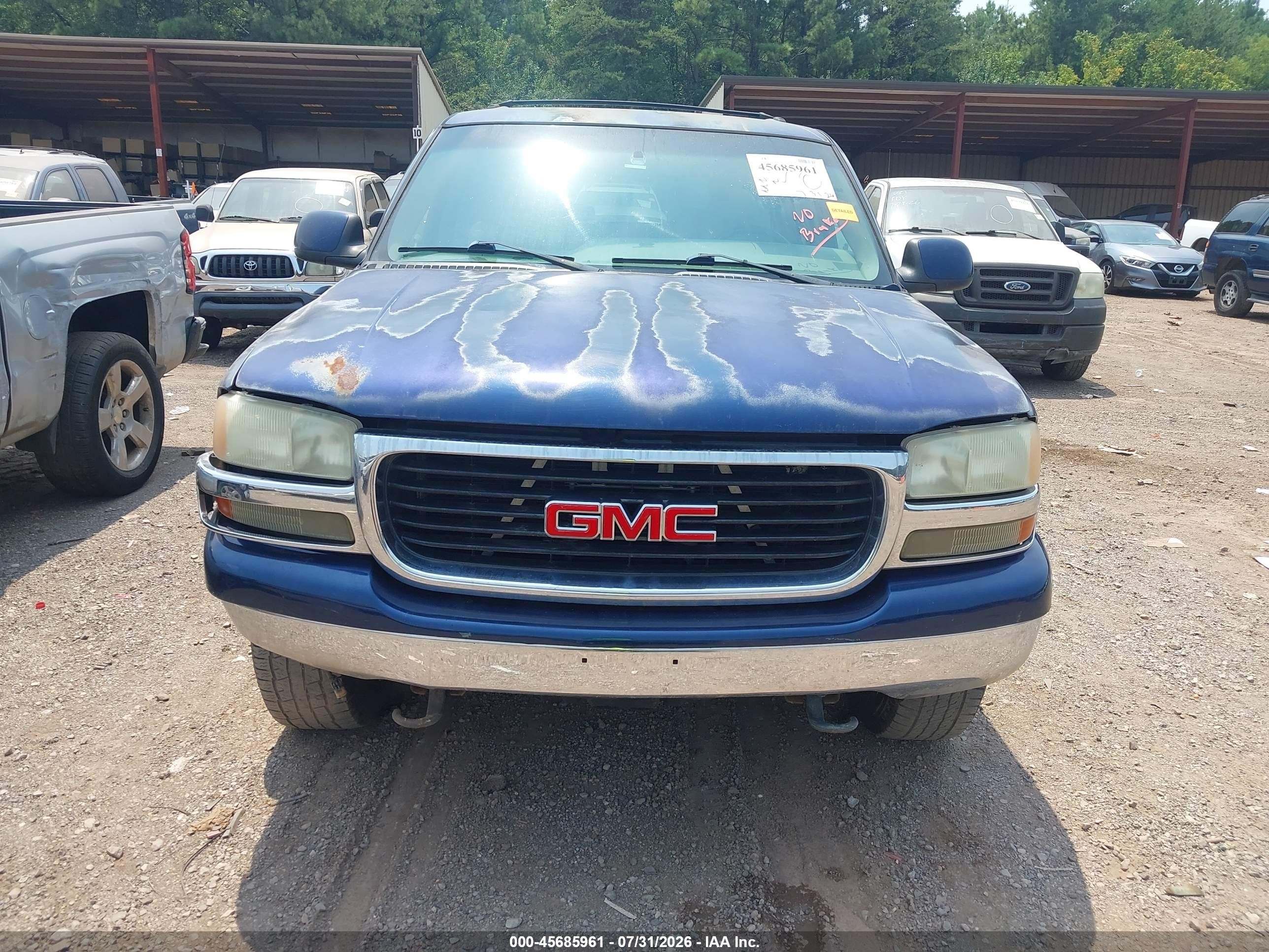 2002 Gmc Yukon Xl 1500 Slt Blue vin: 1GKEC16ZX2J219915