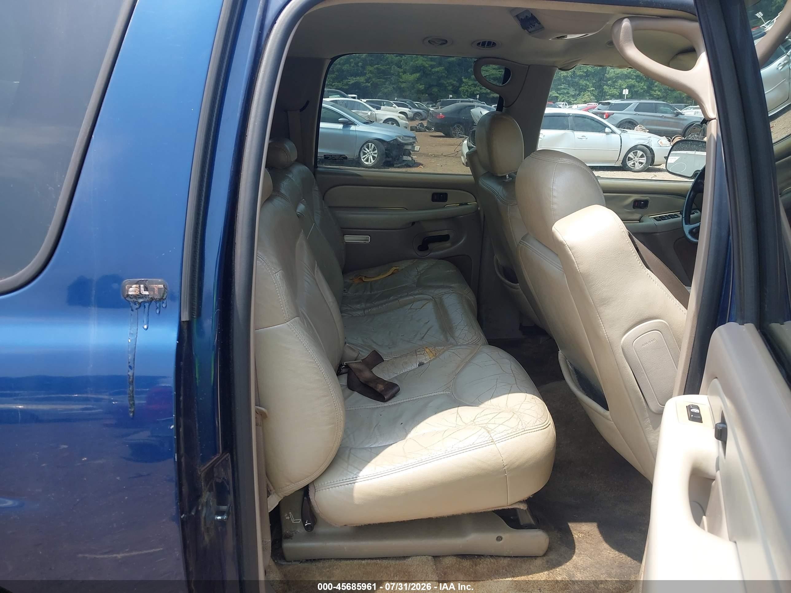 2002 Gmc Yukon Xl 1500 Slt Blue vin: 1GKEC16ZX2J219915