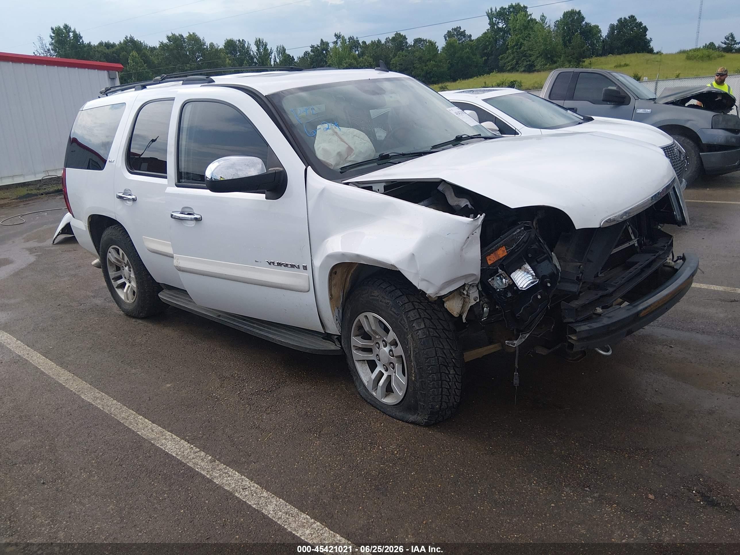 2009 Gmc Yukon Slt2 Белый vin: 1GKEC33309R206646
