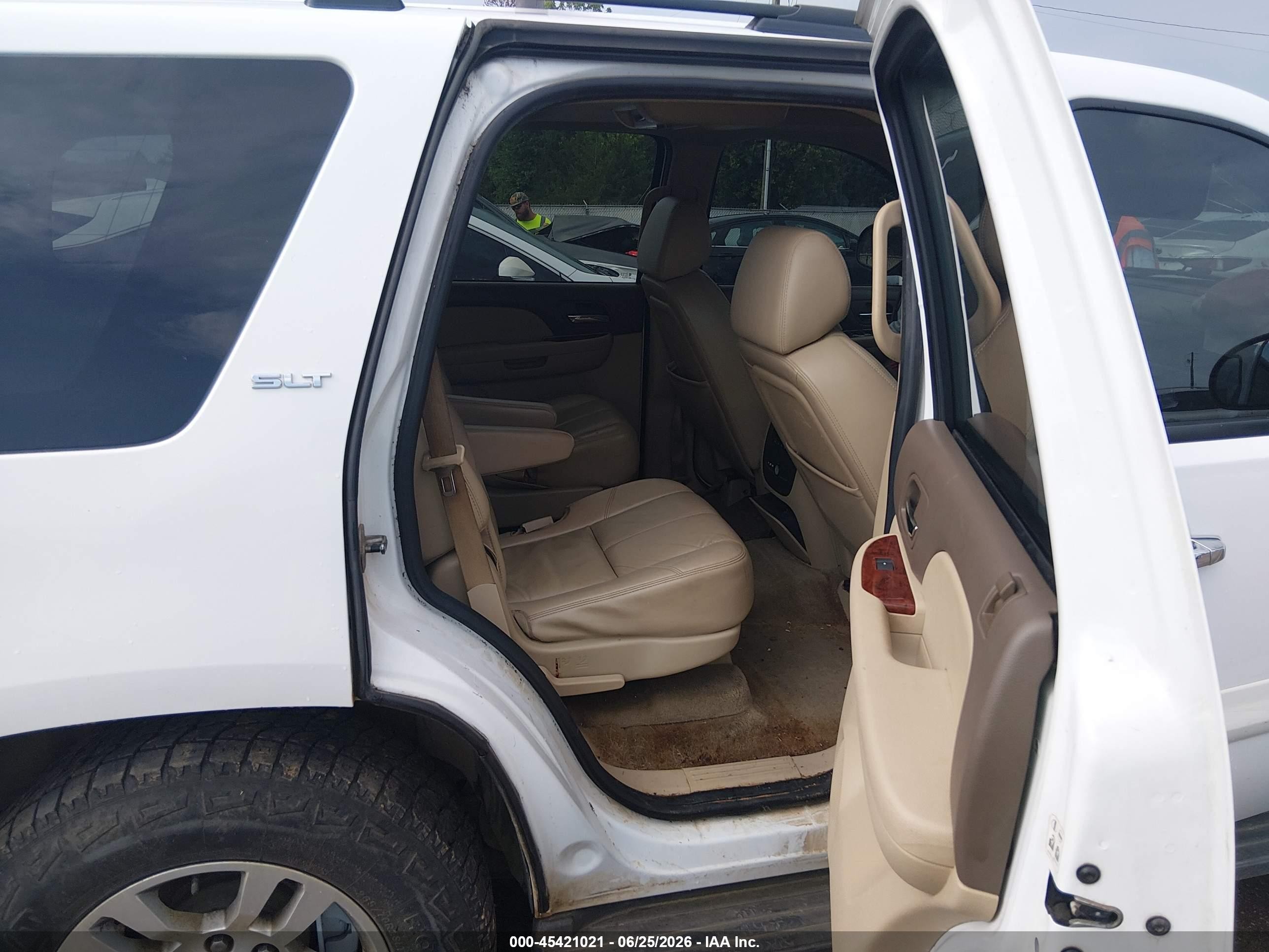 2009 Gmc Yukon Slt2 Белый vin: 1GKEC33309R206646