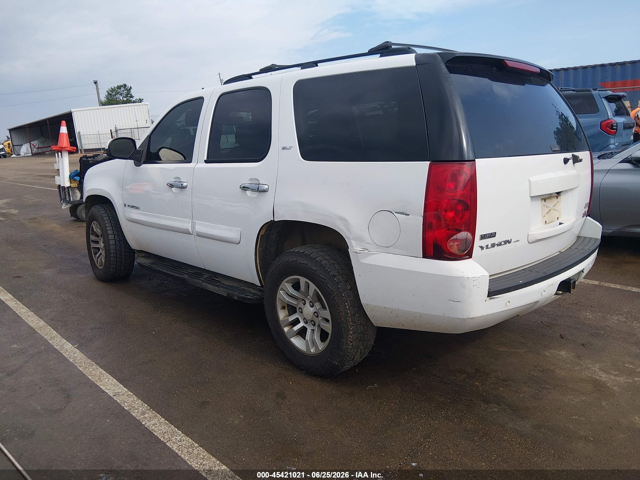 2009 Gmc Yukon Slt2 Белый vin: 1GKEC33309R206646