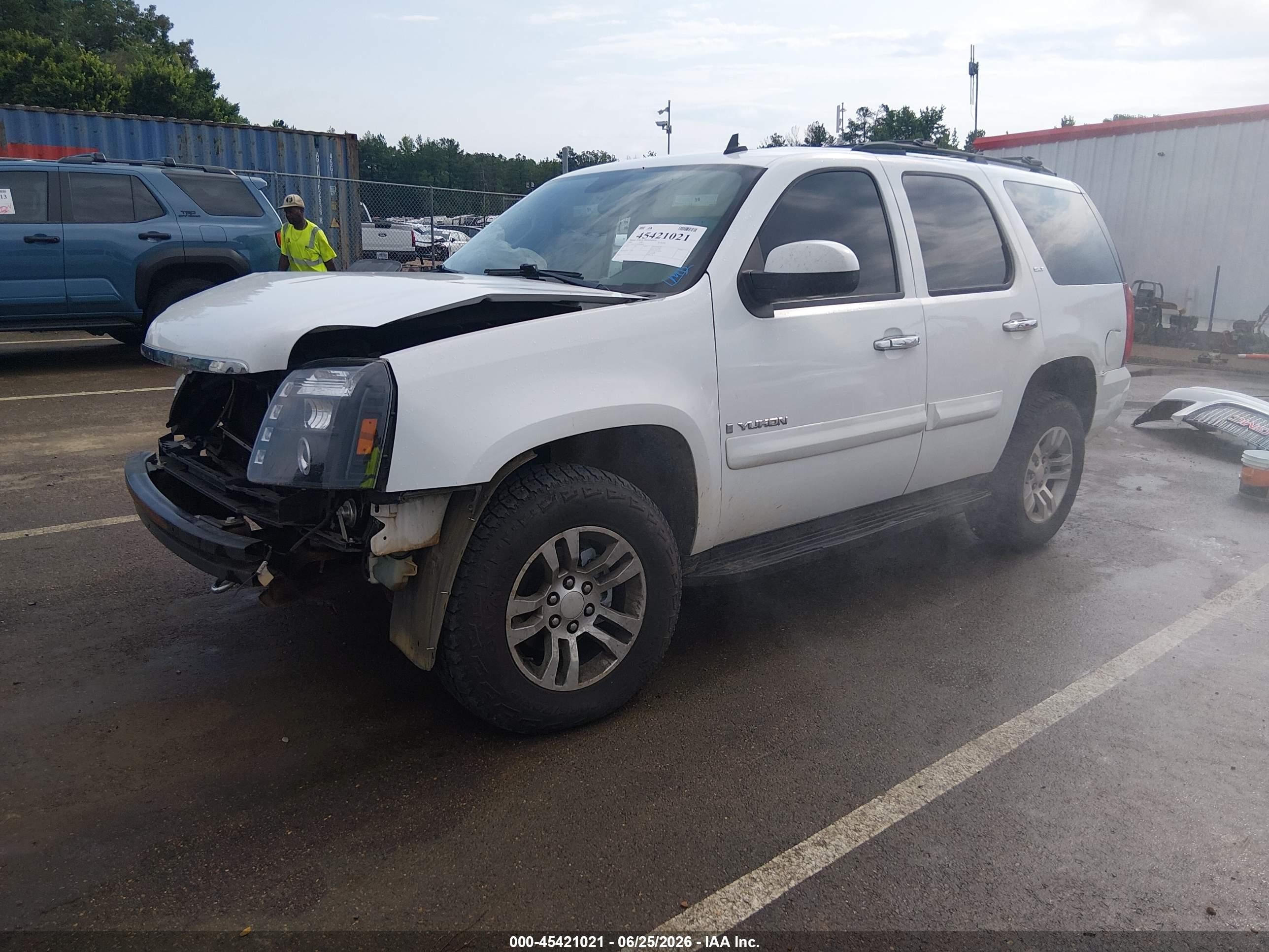 2009 Gmc Yukon Slt2 Белый vin: 1GKEC33309R206646