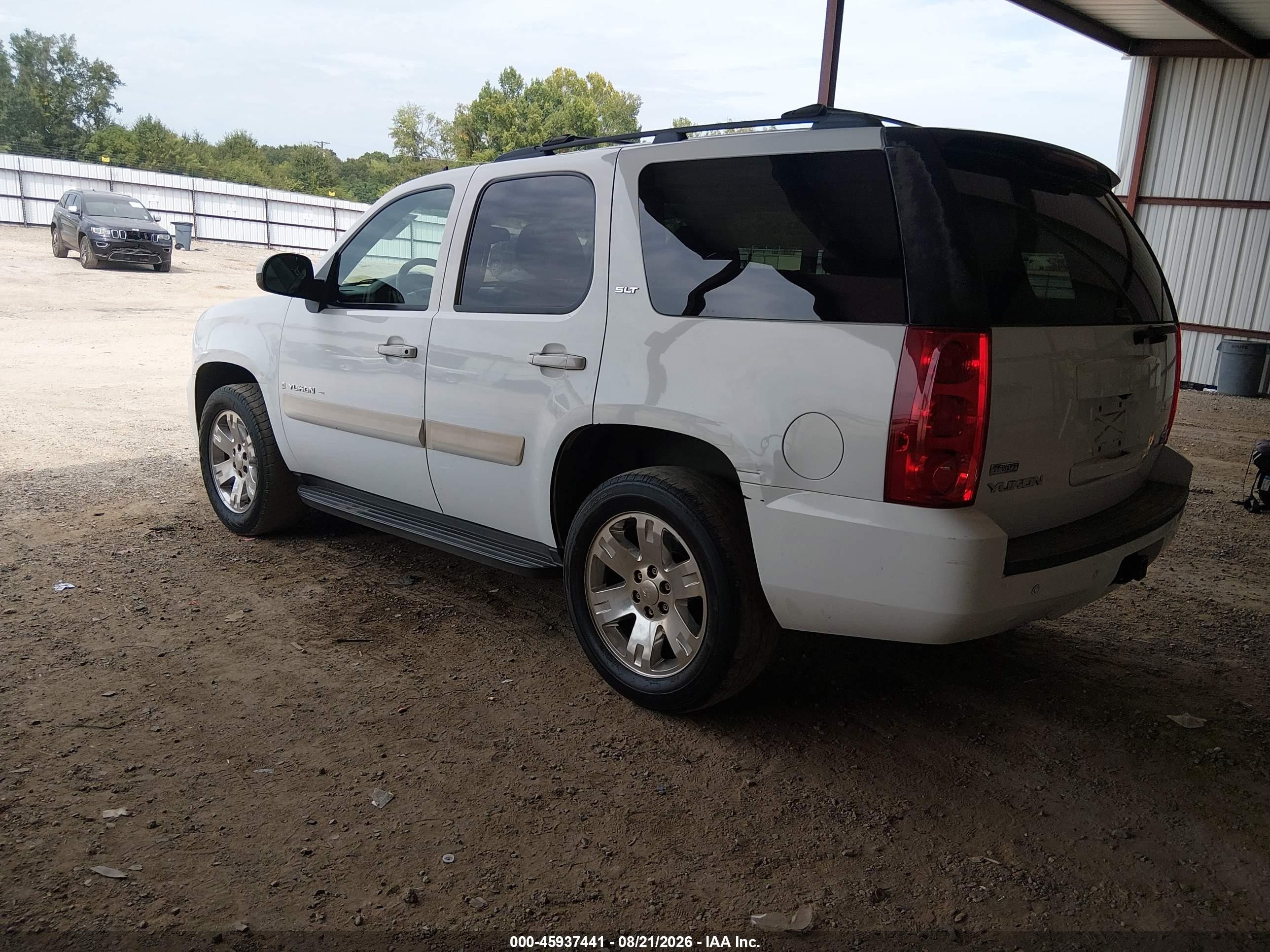 2009 Gmc Yukon Slt W/4sa White vin: 1GKEC33359R204651