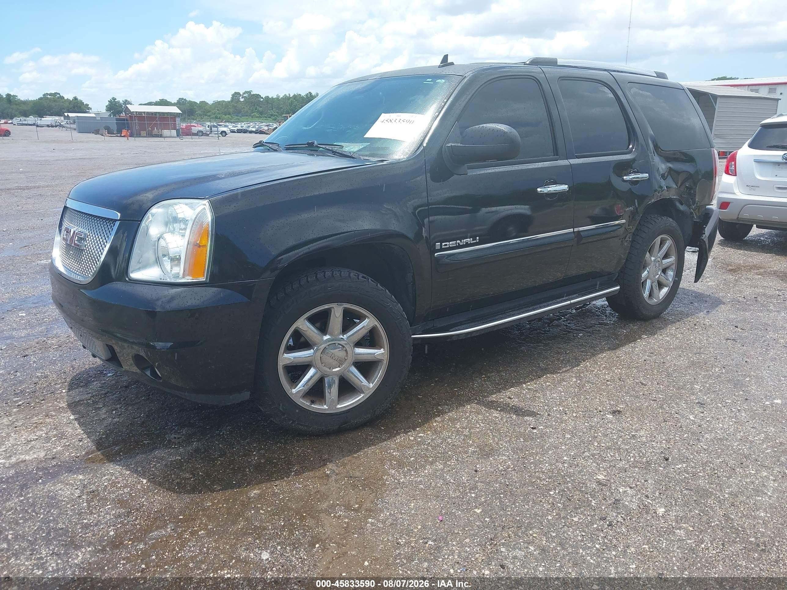 2008 Gmc Yukon Denali Black vin: 1GKEC63858J215157