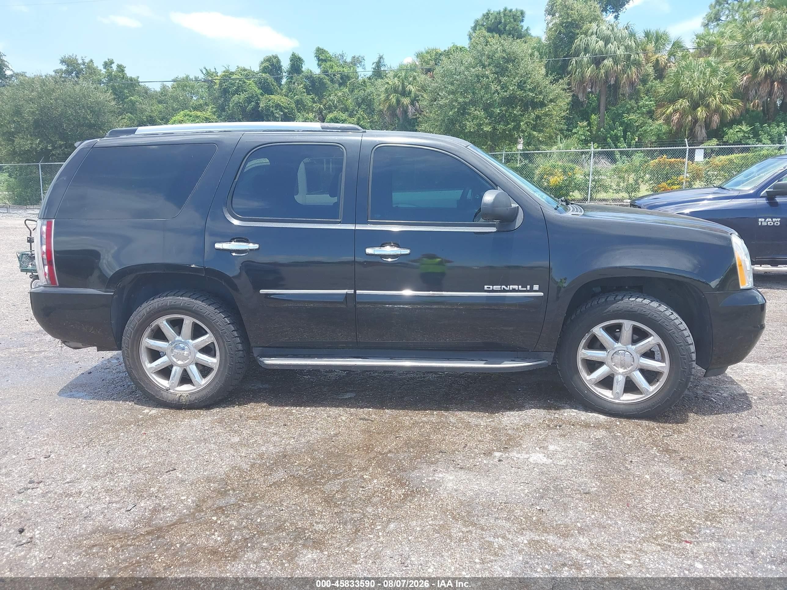2008 Gmc Yukon Denali Black vin: 1GKEC63858J215157