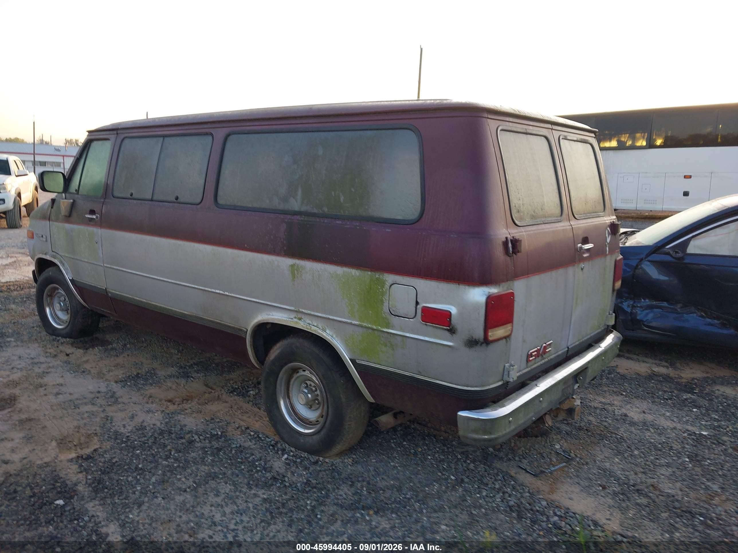 1993 Gmc Rally Wagon G2500 Red vin: 1GKEG25K9PF516957