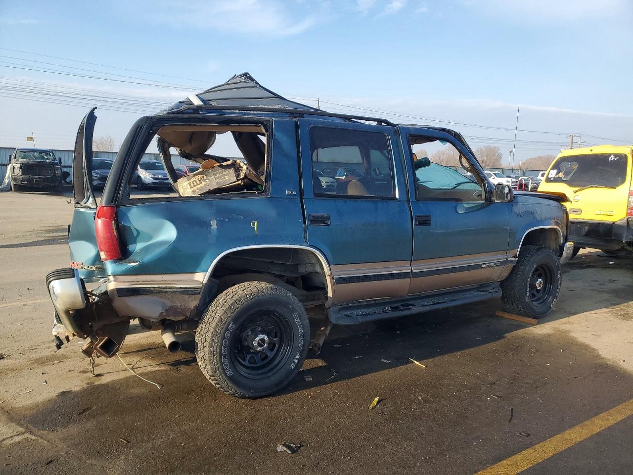 1995 Gmc Yukon Green vin: 1GKEK13K3SJ764641