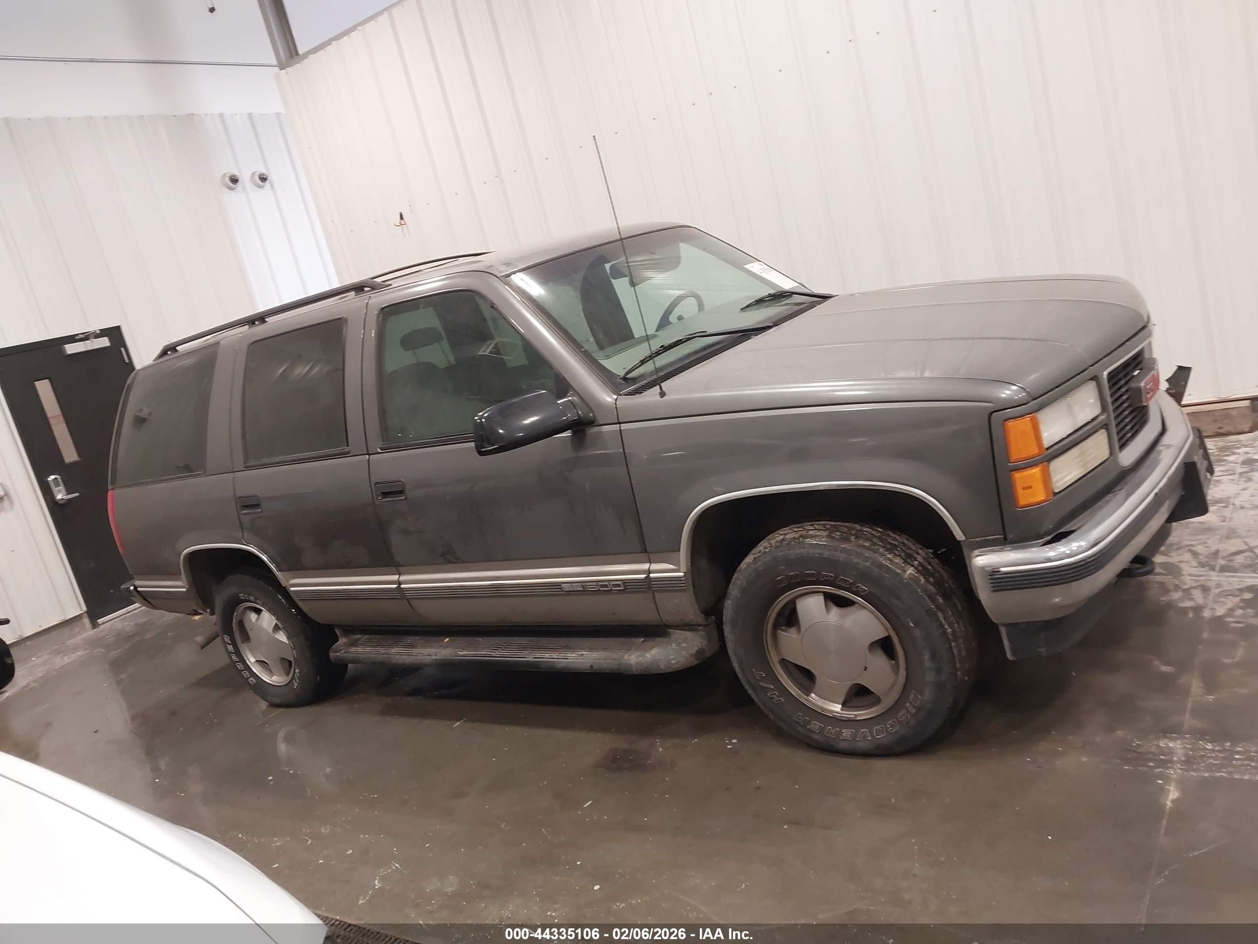 1999 Gmc Yukon Slt Cmi Gray vin: 1GKEK13R0XJ763872