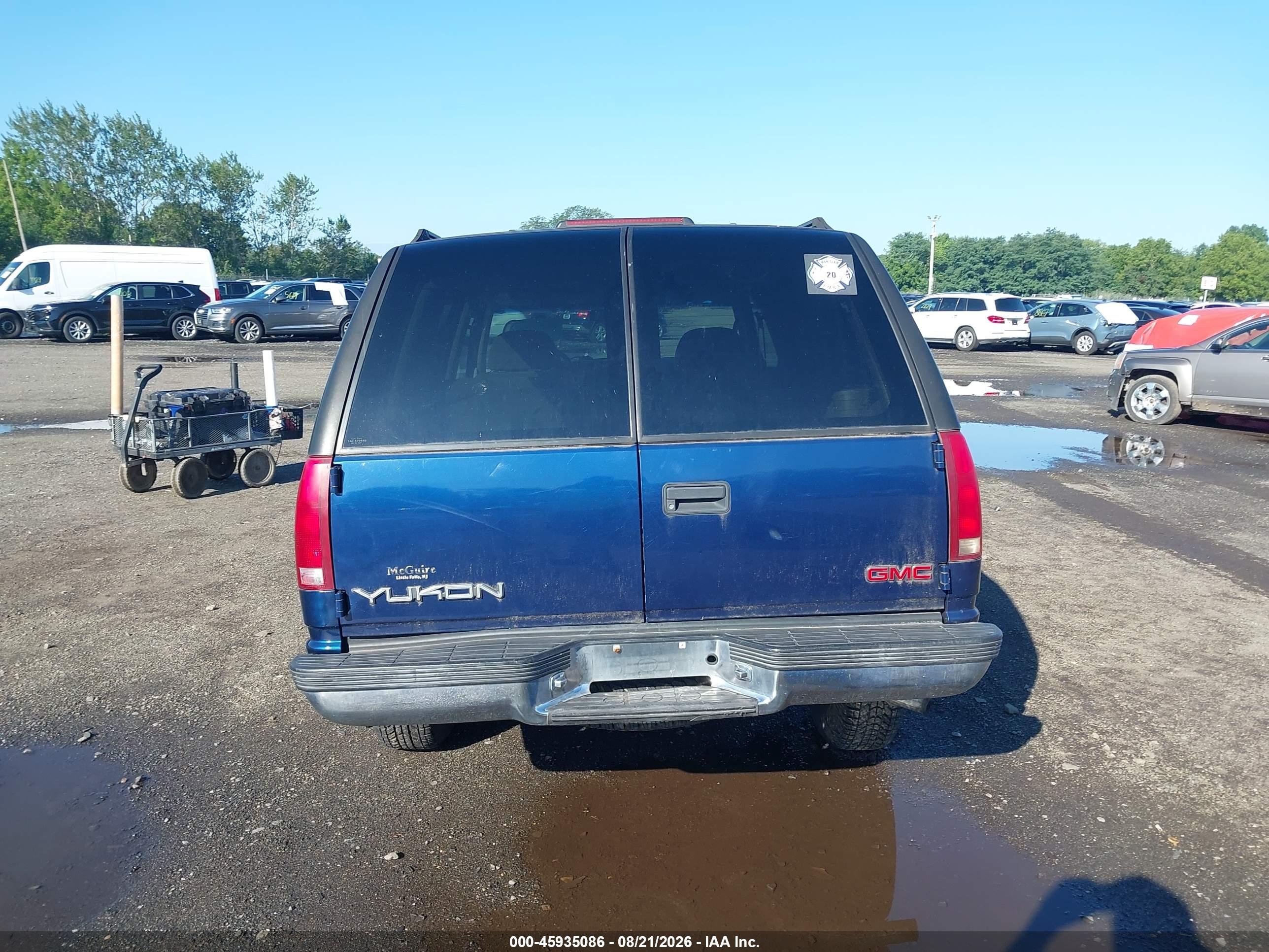 1999 Gmc Yukon Sle Dark Blue vin: 1GKEK13R0XJ773642
