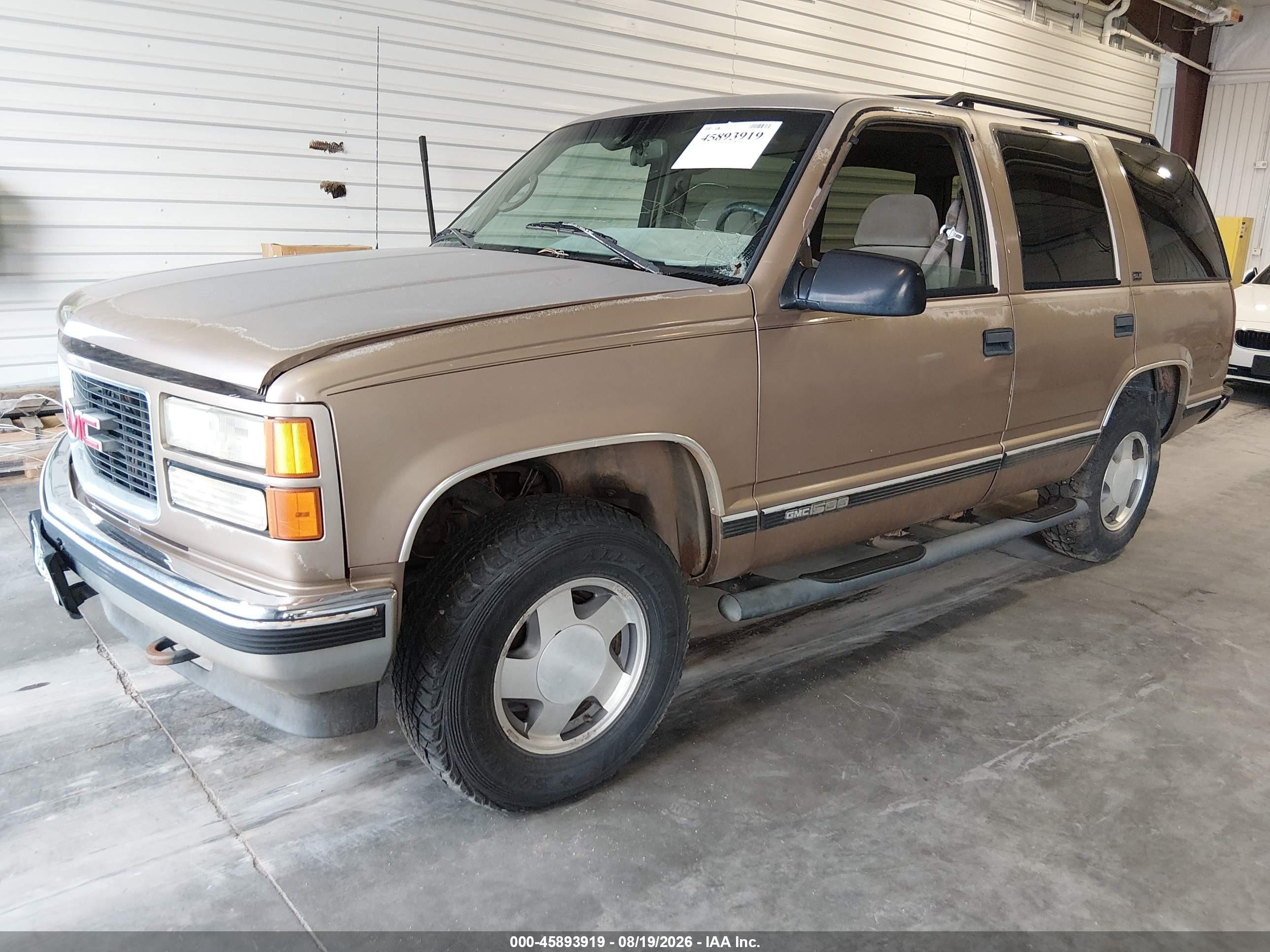 1996 Gmc Yukon   Коричневый vin: 1GKEK13R2TJ753970