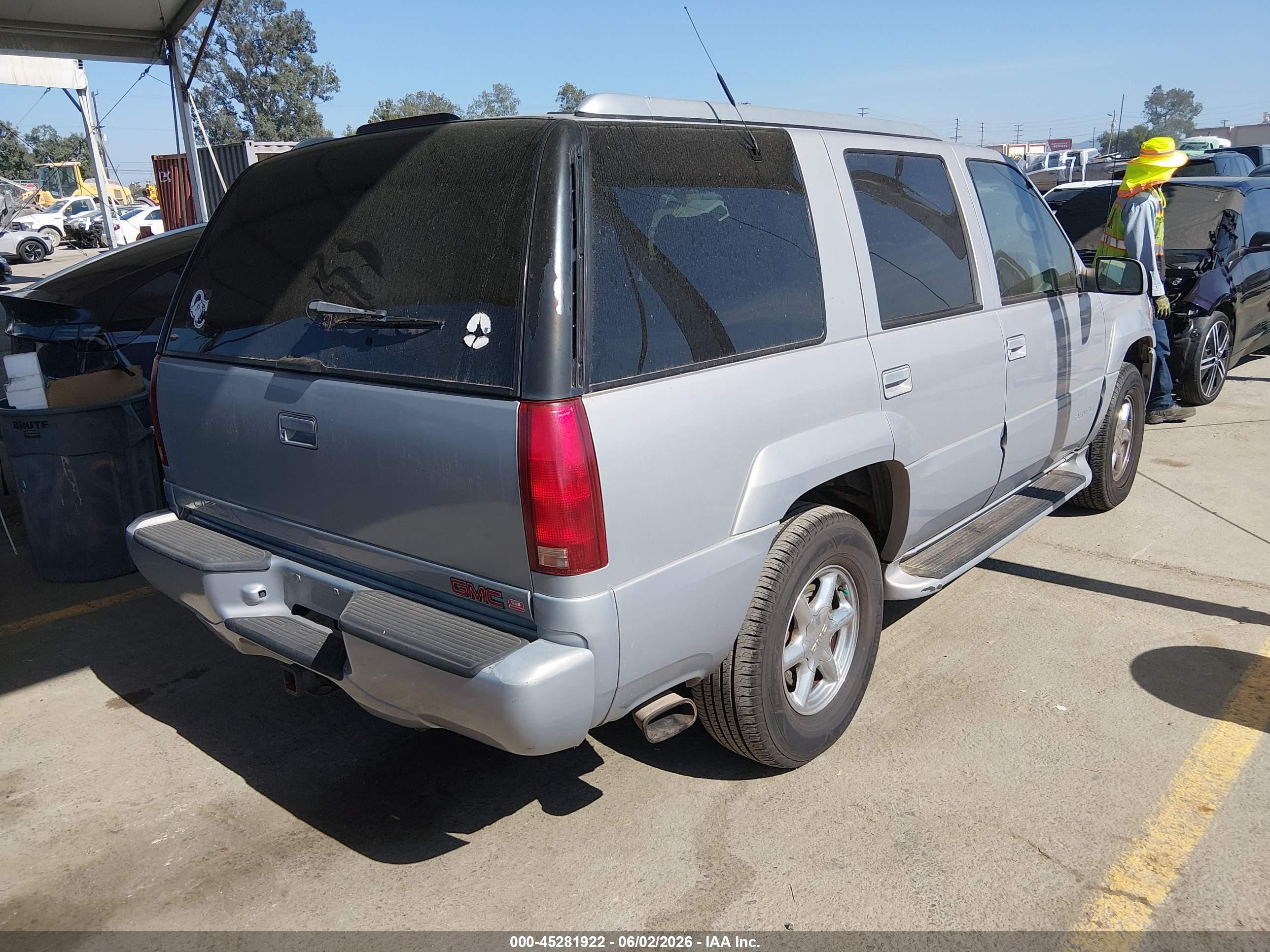 2000 Gmc Yukon Denali   Серебряный vin: 1GKEK13R2YR116795