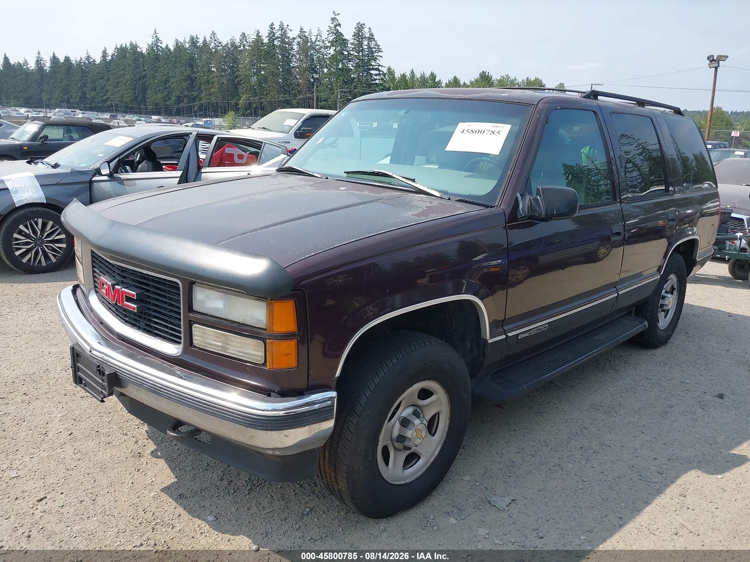1997 Gmc Yukon Slt Cmi Purple vin: 1GKEK13R4VJ727373