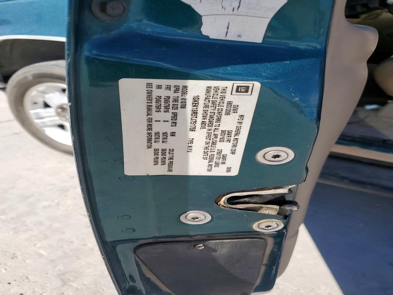 1996 Gmc Yukon Green vin: 1GKEK13R5TJ751758