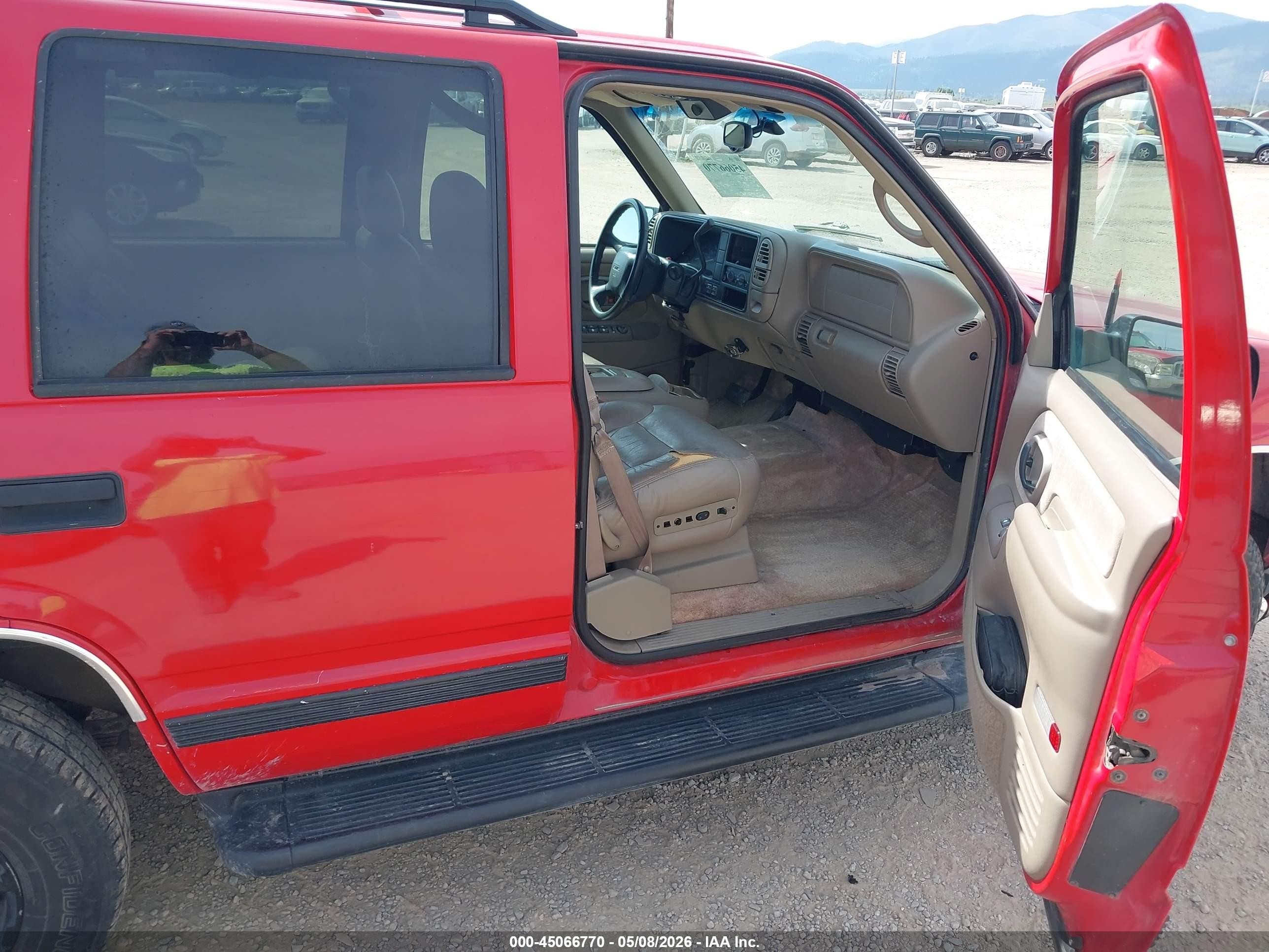1999 Gmc Yukon Slt Cmi Red vin: 1GKEK13R7XR504281