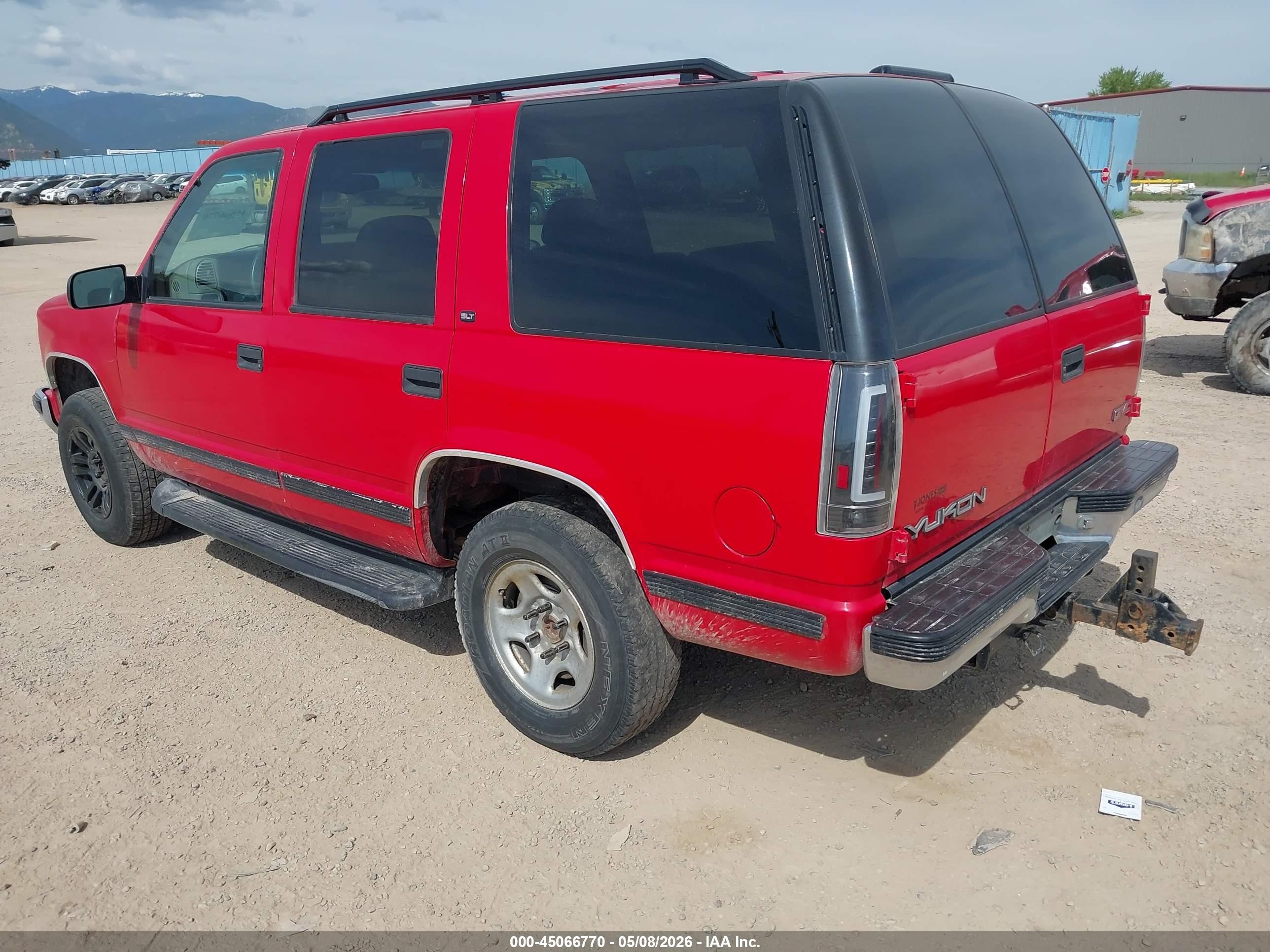 1999 Gmc Yukon Slt Cmi Red vin: 1GKEK13R7XR504281