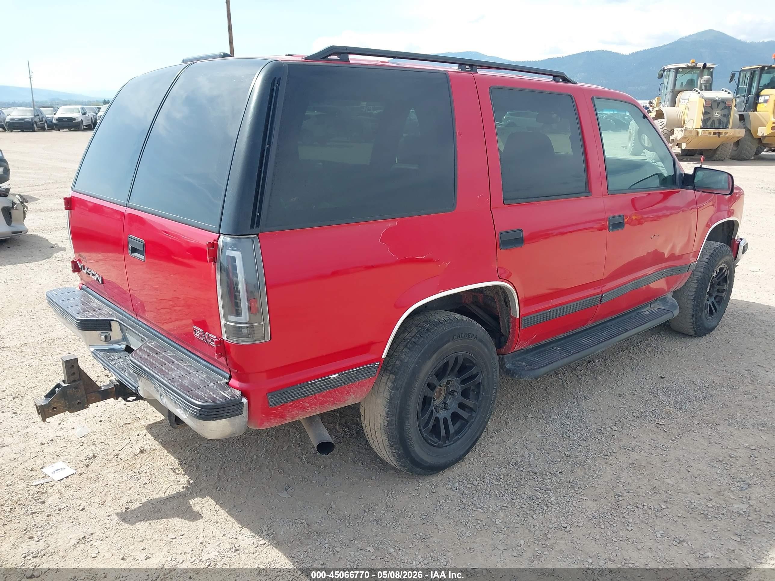 1999 Gmc Yukon Slt Cmi Red vin: 1GKEK13R7XR504281
