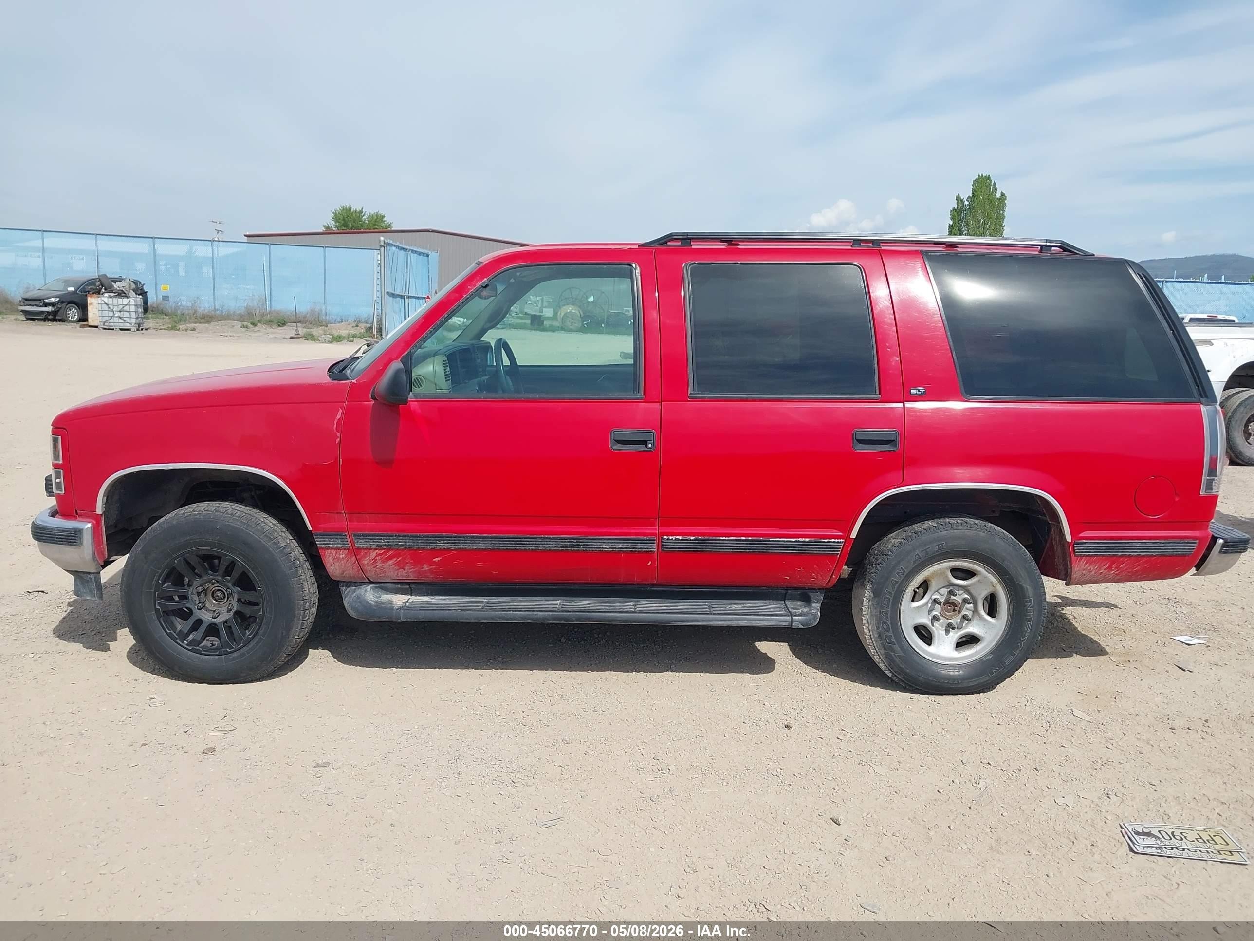 1999 Gmc Yukon Slt Cmi Red vin: 1GKEK13R7XR504281
