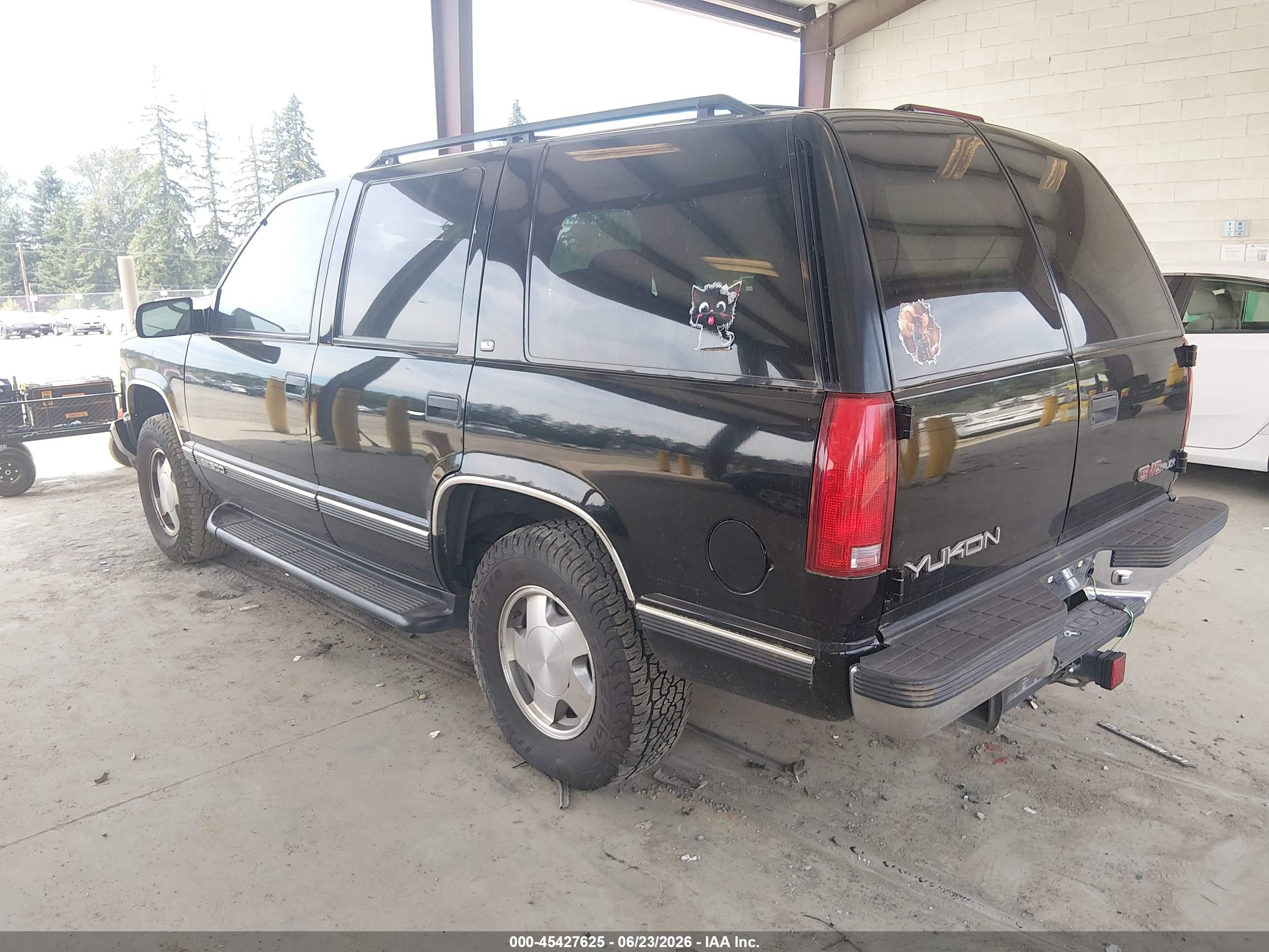 1997 Gmc Yukon Slt Cmi Black vin: 1GKEK13R8VJ747321