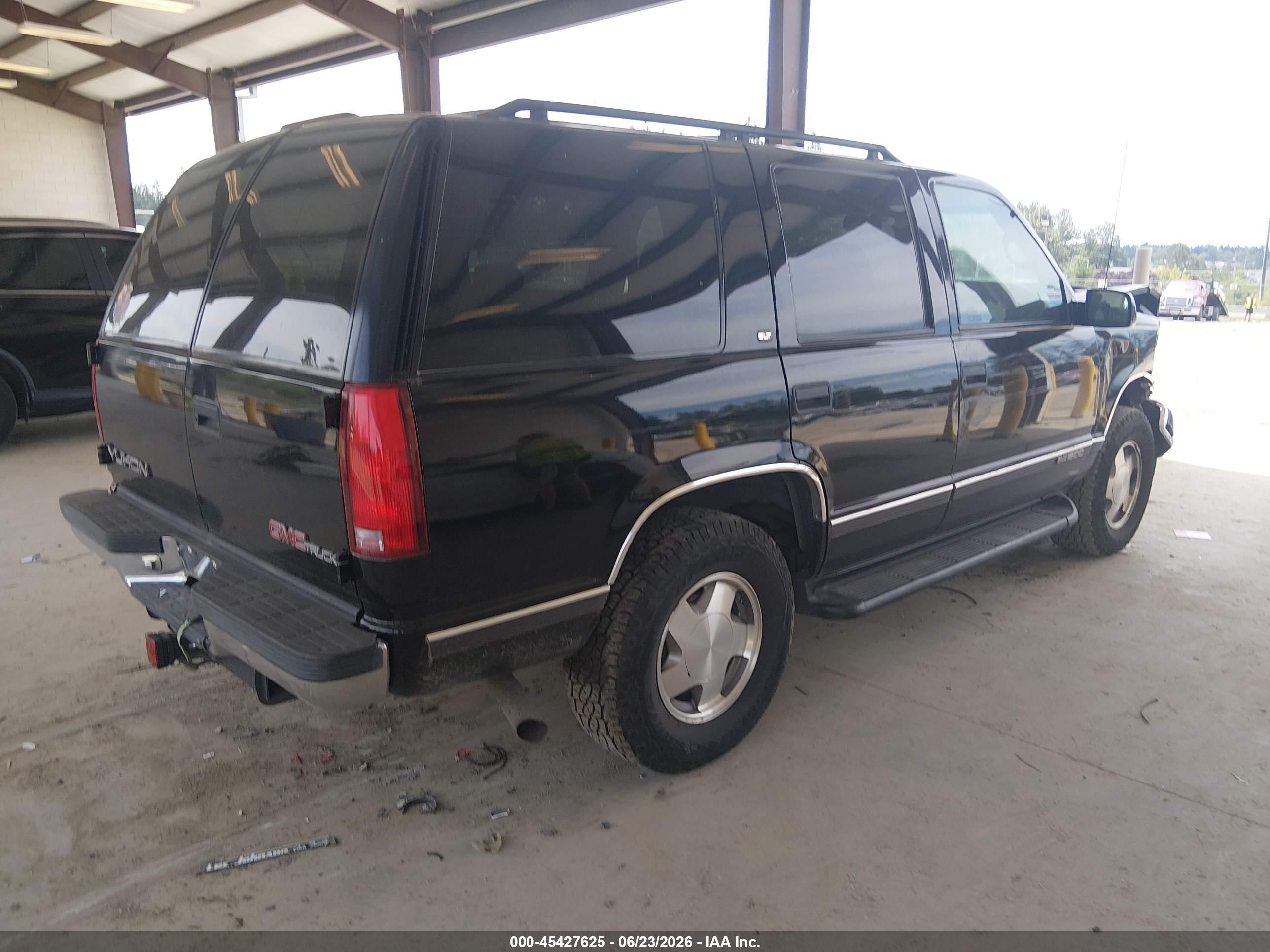 1997 Gmc Yukon Slt Cmi Black vin: 1GKEK13R8VJ747321