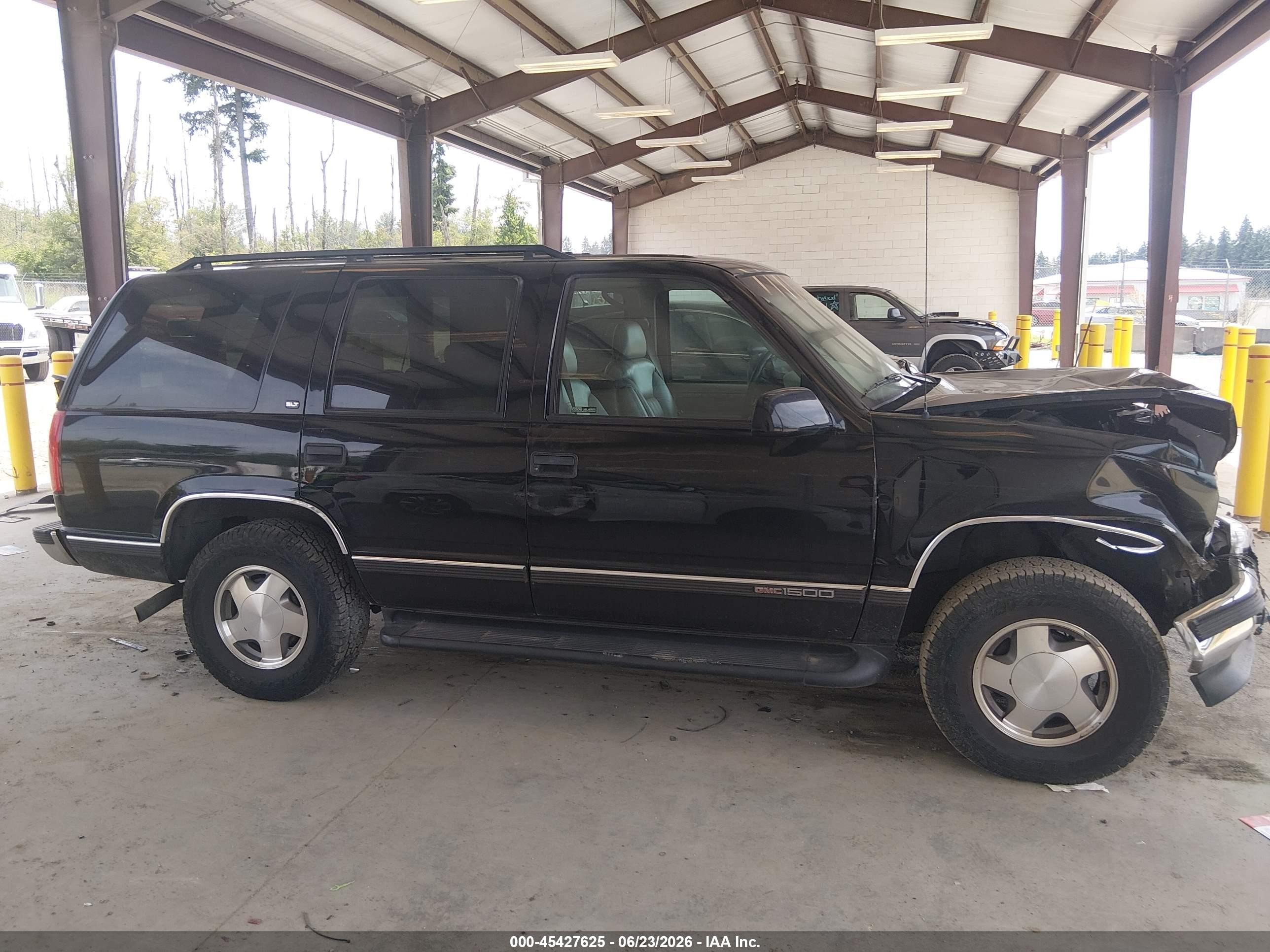 1997 Gmc Yukon Slt Cmi Black vin: 1GKEK13R8VJ747321