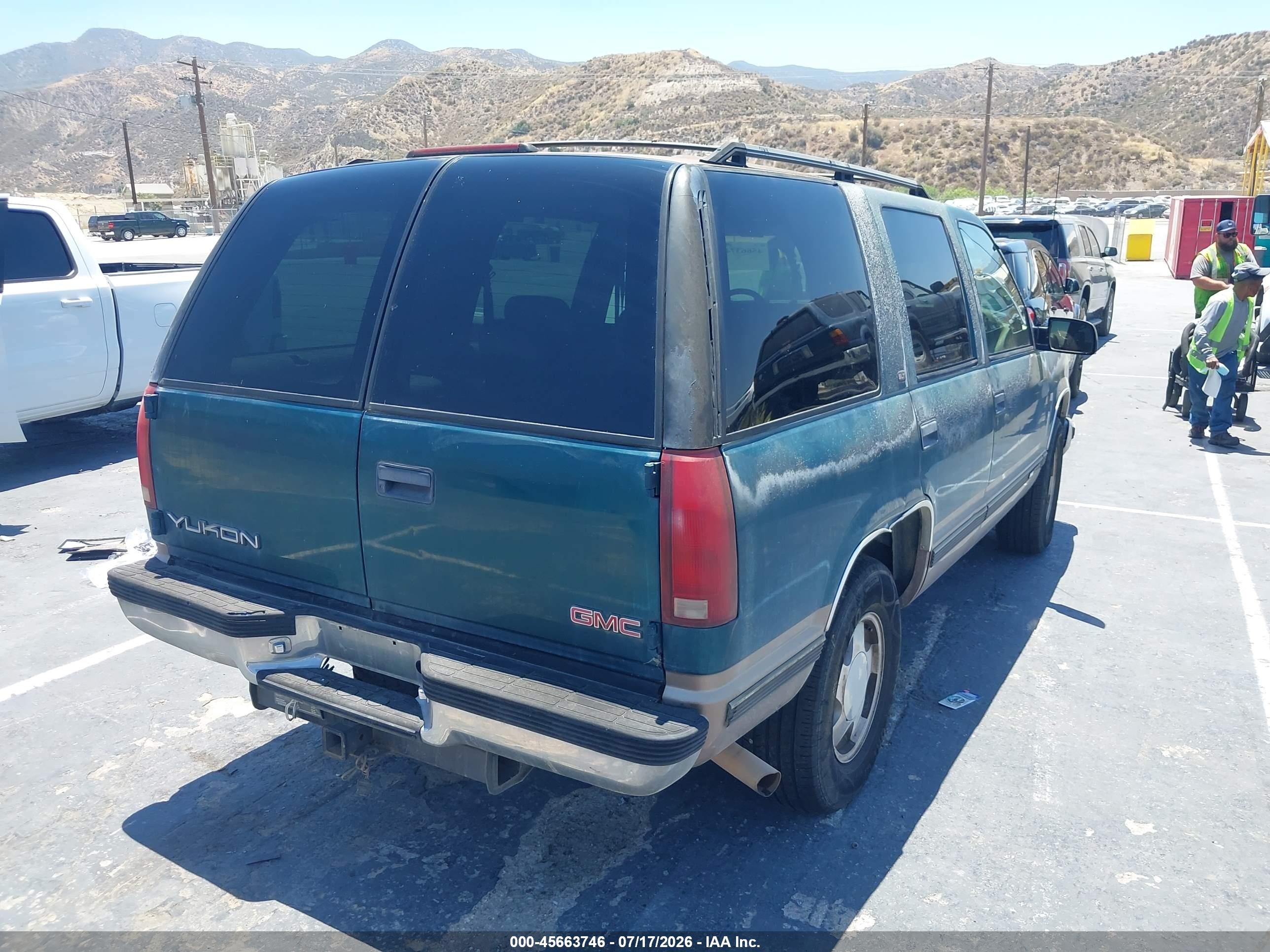 1998 Gmc Yukon Slt Зеленый vin: 1GKEK13R8WJ702333