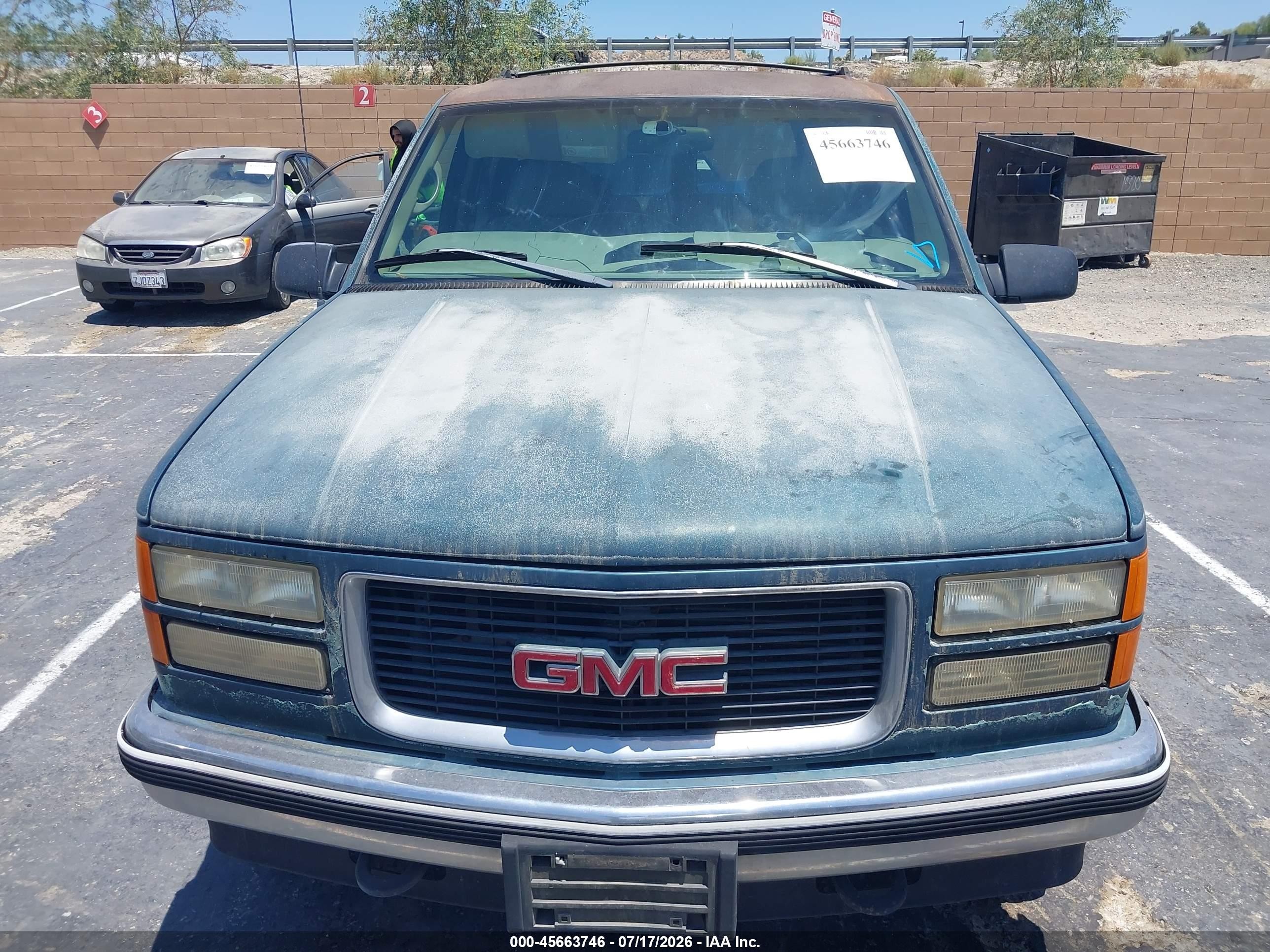1998 Gmc Yukon Slt Зеленый vin: 1GKEK13R8WJ702333